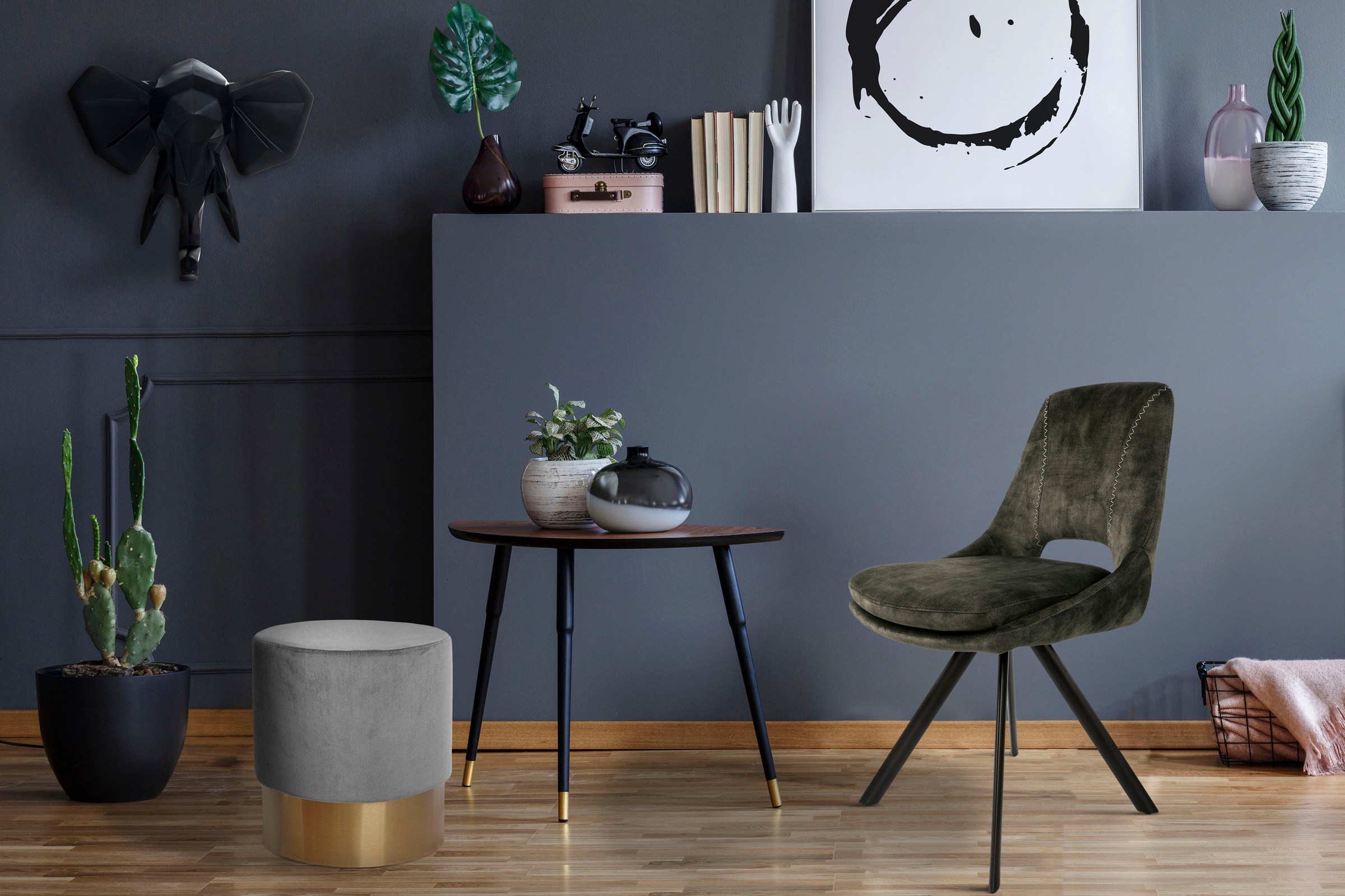 Kayoom Polsterstuhl "Stuhl Denver 125 2er-Set, Stuhl-Set in attraktivem Des günstig online kaufen
