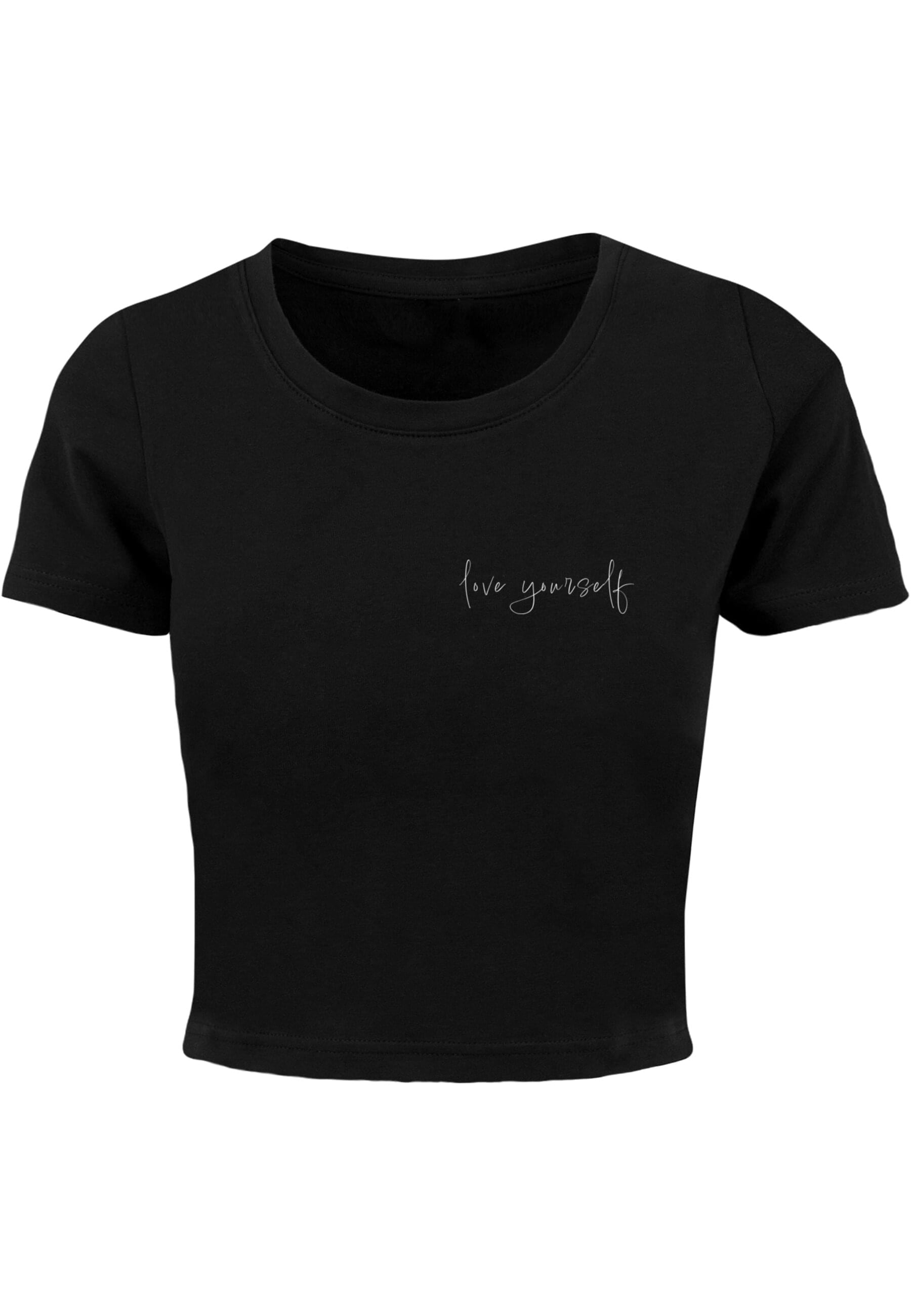 Merchcode T-Shirt "Merchcode Damen Ladies Love Yourself Cropped Tee" 1 Stk. günstig online kaufen