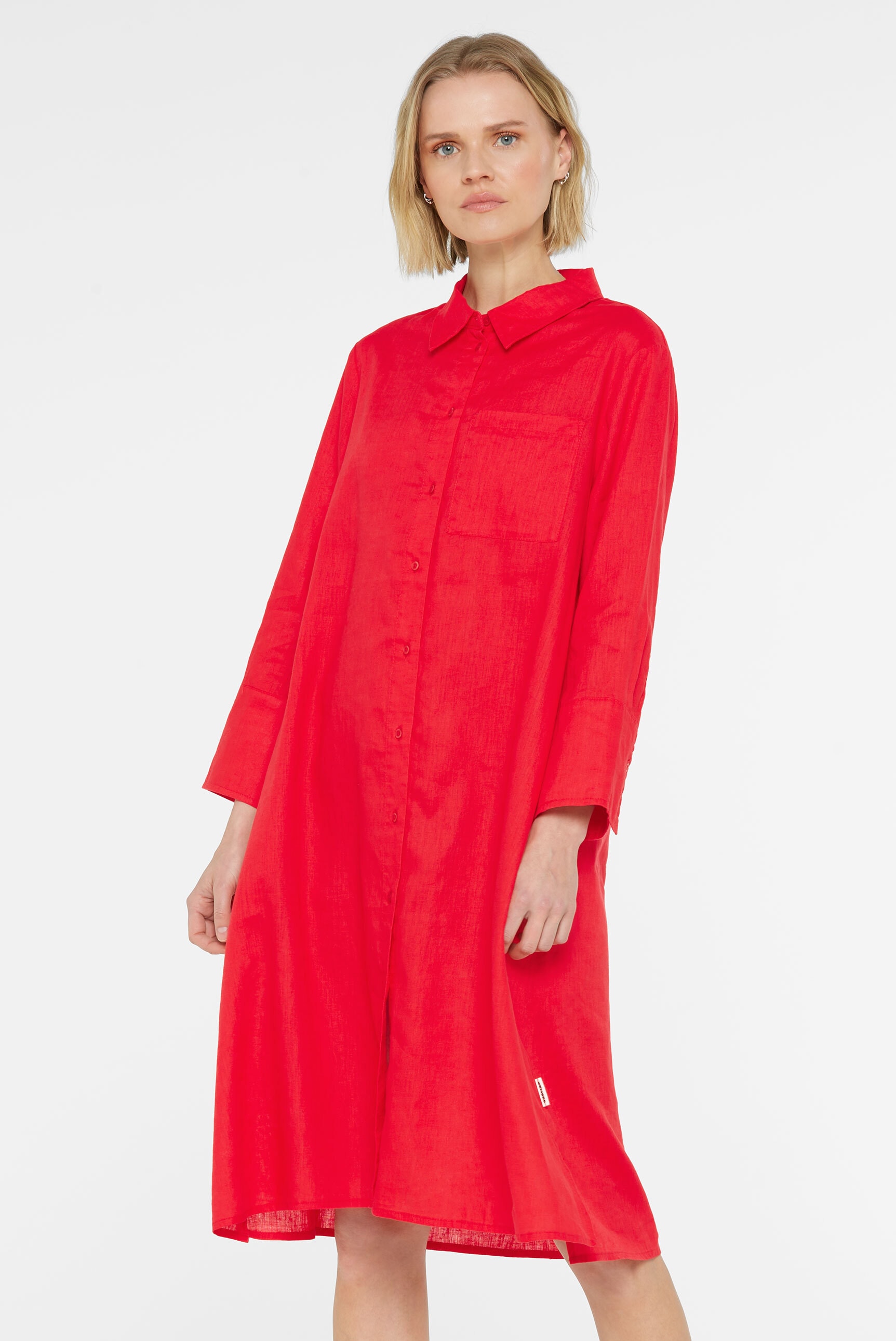 SENSES.THE LABEL Sommerkleid Brusttasche mit Brusttasche