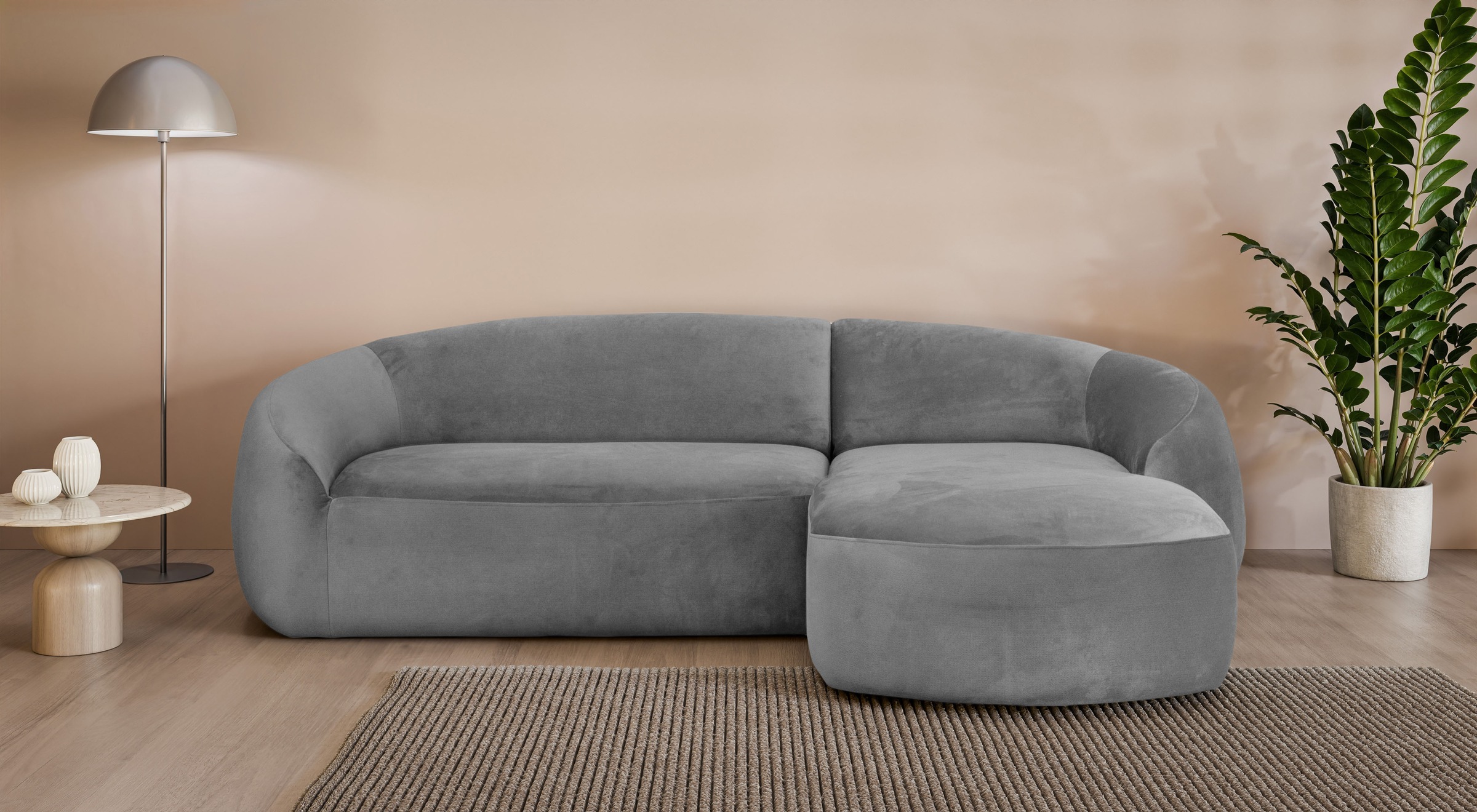 LeGer Home by Lena Gercke Ecksofa "YANI, L-Form, Designersofa, organische F günstig online kaufen