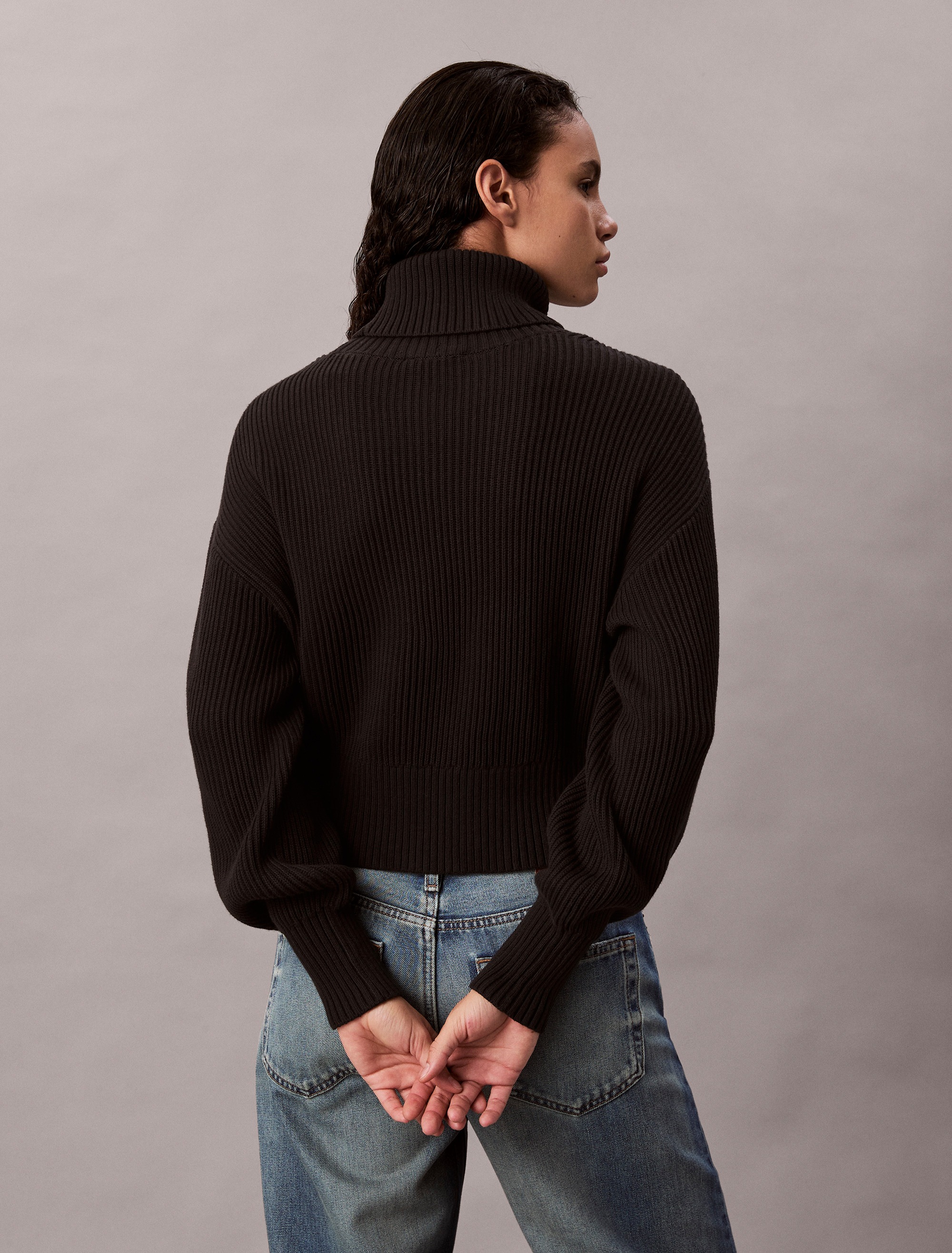 Thumbnail - Calvin Klein Jeans Strickpullover Rollkragen, loose fit