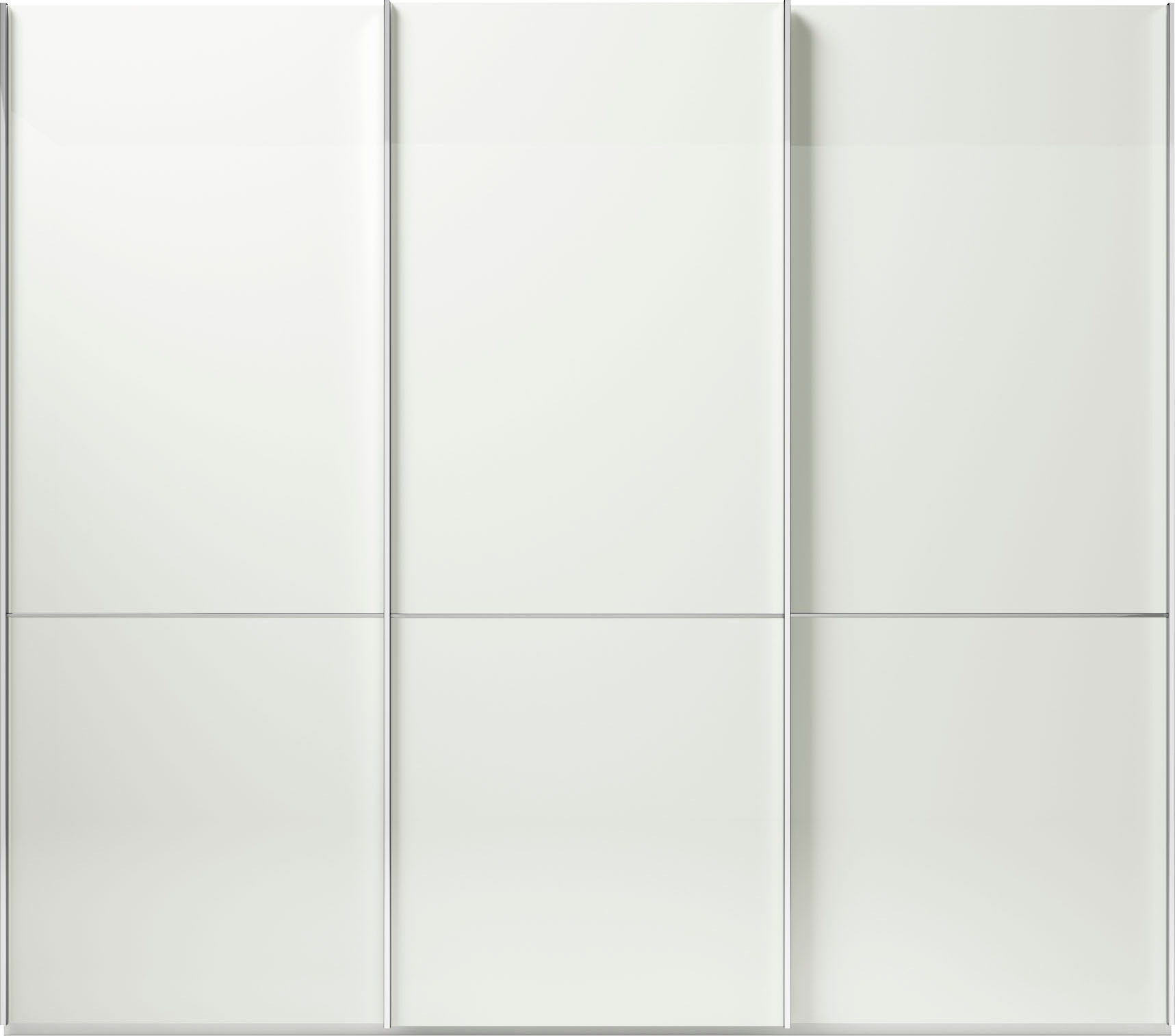 Thumbnail - Musterring Schwebetürenschrank "Imola W", inkl. Einlegeböden und Kleiderstangen, mit Glastüren und Aufleistungen