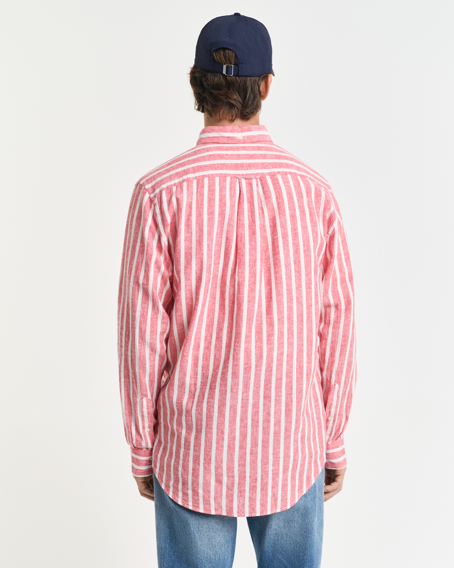 Gant Langarmhemd »REG COTTON/LINEN STRIPED SHIRT« Streifen, luftig, Leinen