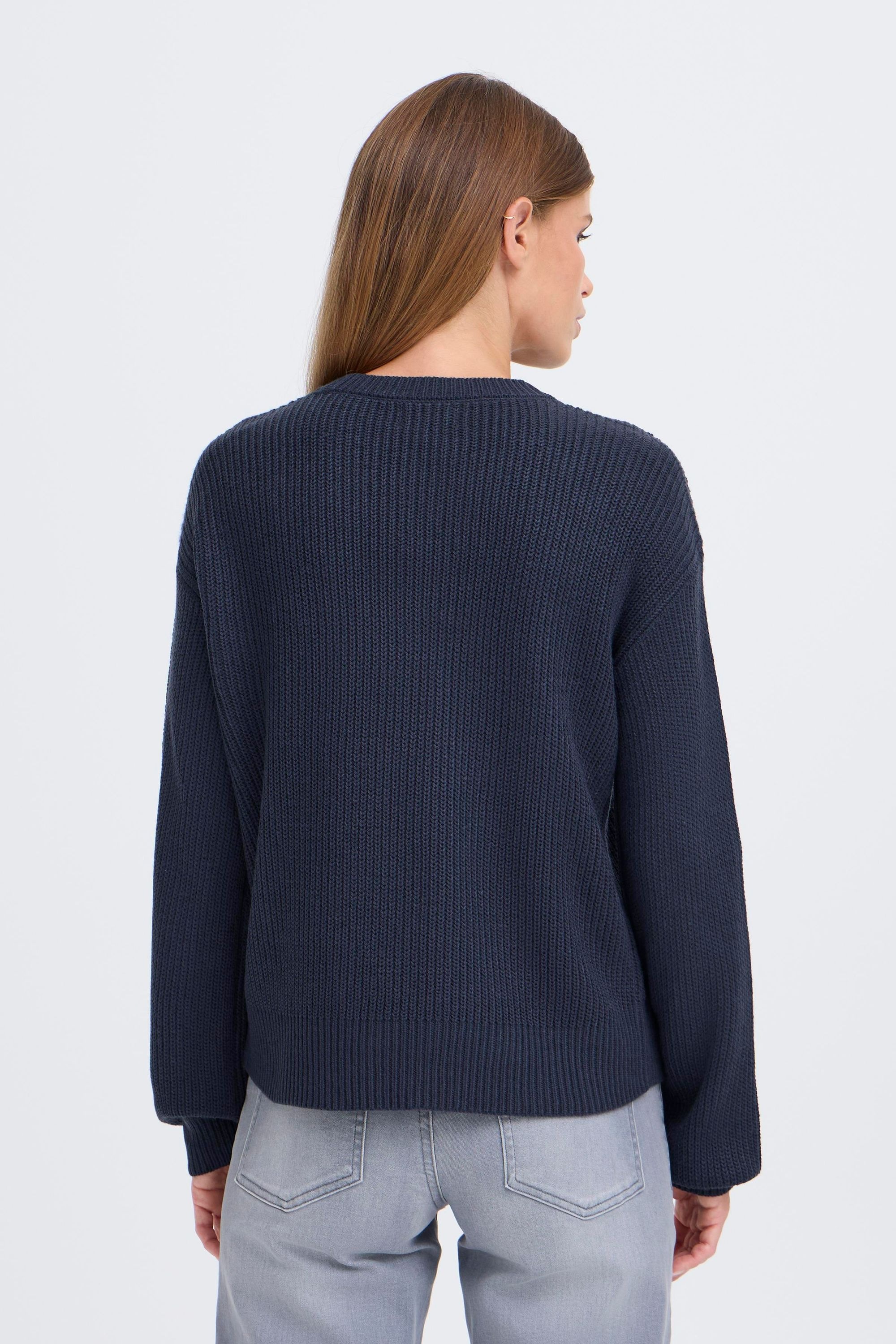 OXMO Strickfleece-Pullover »Strickpullover OXFKIMNI«