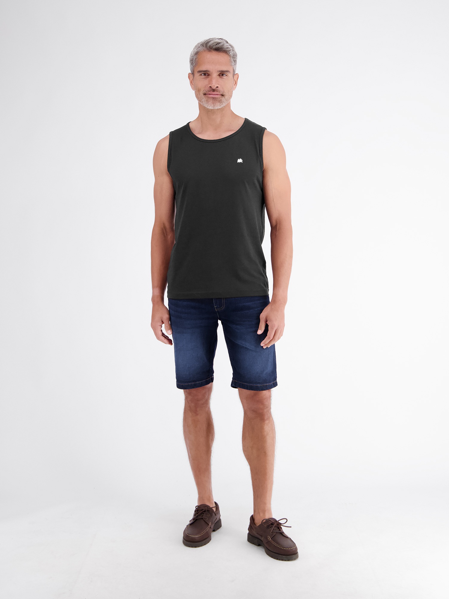 LERROS Muskelshirt »Sportliches Tanktop aus Baumwolle mit Rundhalskragen«