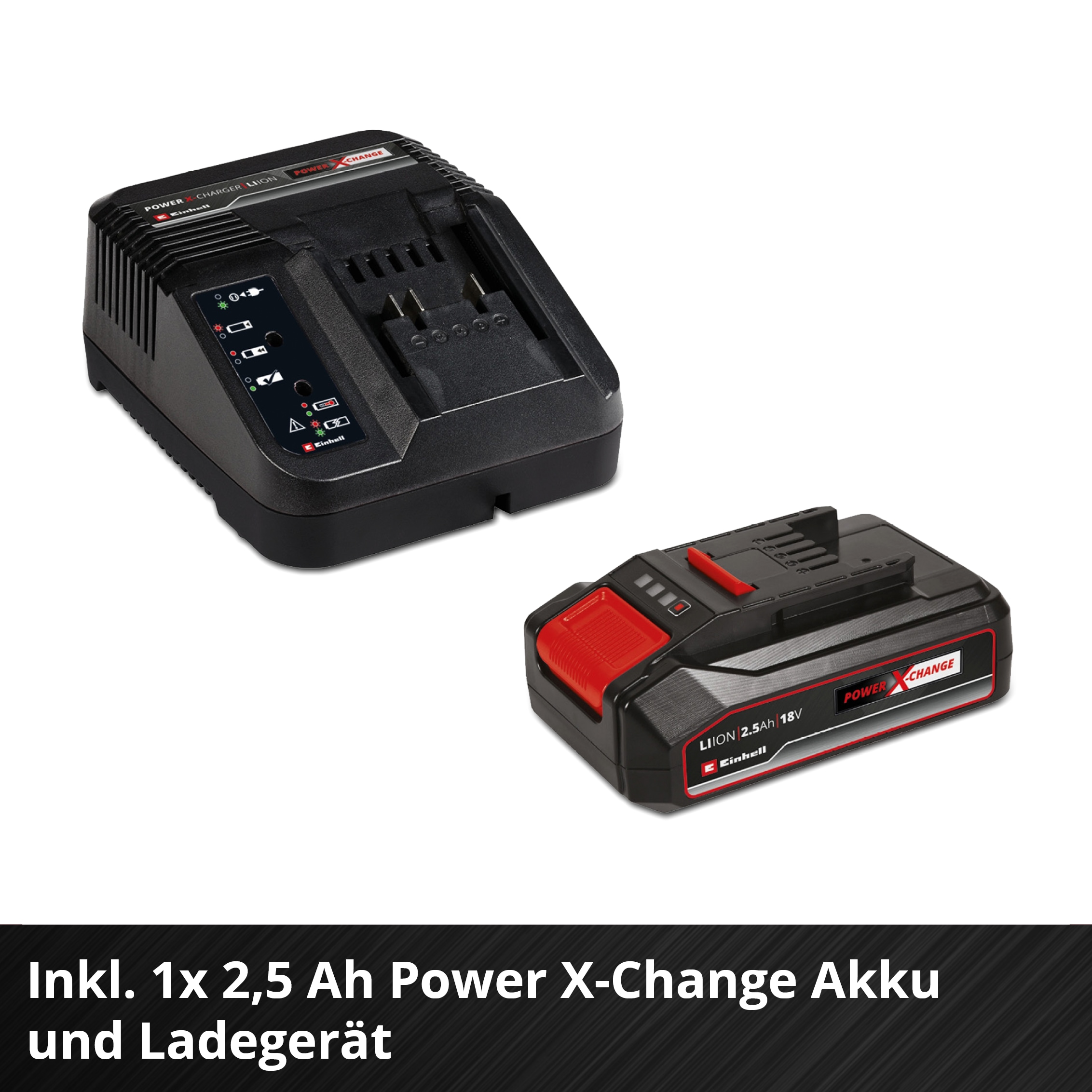 Einhell Akku-Gras- und Strauchscherenset »»GE-CG 18/100 Li T Kit««, Inkl. 2,5 Ah Akku und Ladegerät