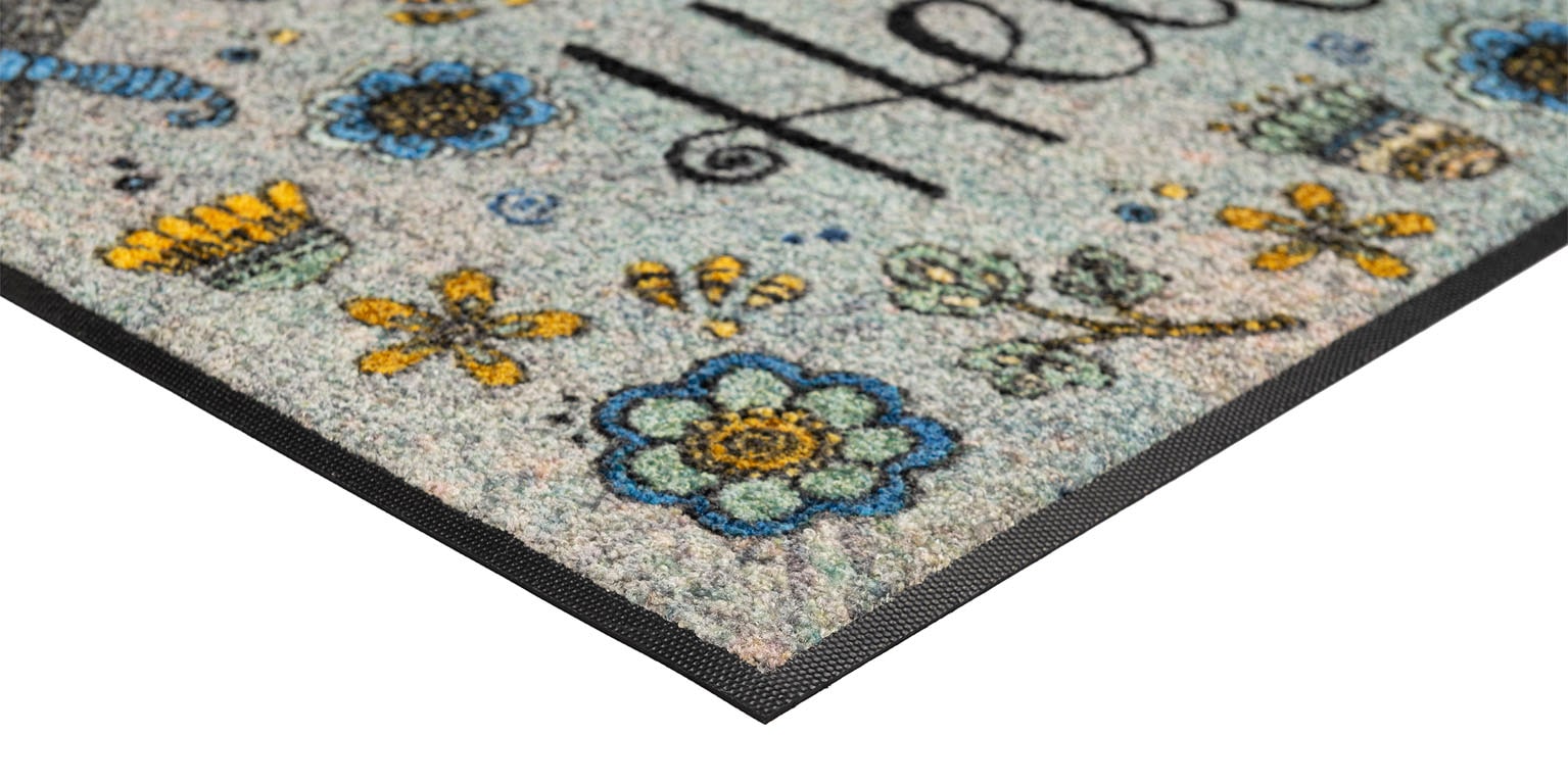 wash+dry by Kleen-Tex Fußmatte »Hello Flowers«, rechteckig
