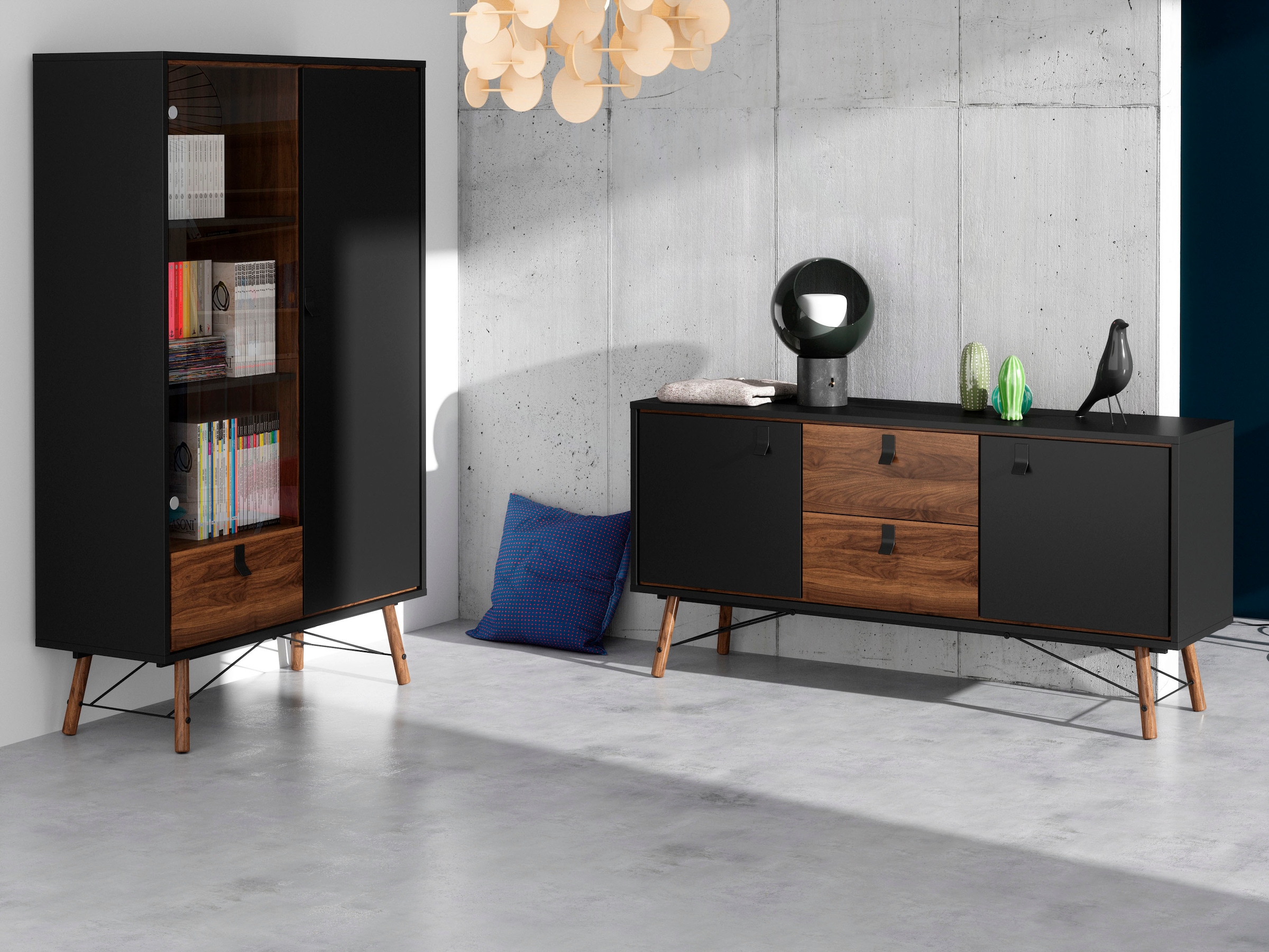 andas Sideboard »Ry Aufbewahrung, Schubladenschrank,«, Breite 150 cm, Höhe 72 cm, Kommode mit 2 Türen und 2 Schubläden