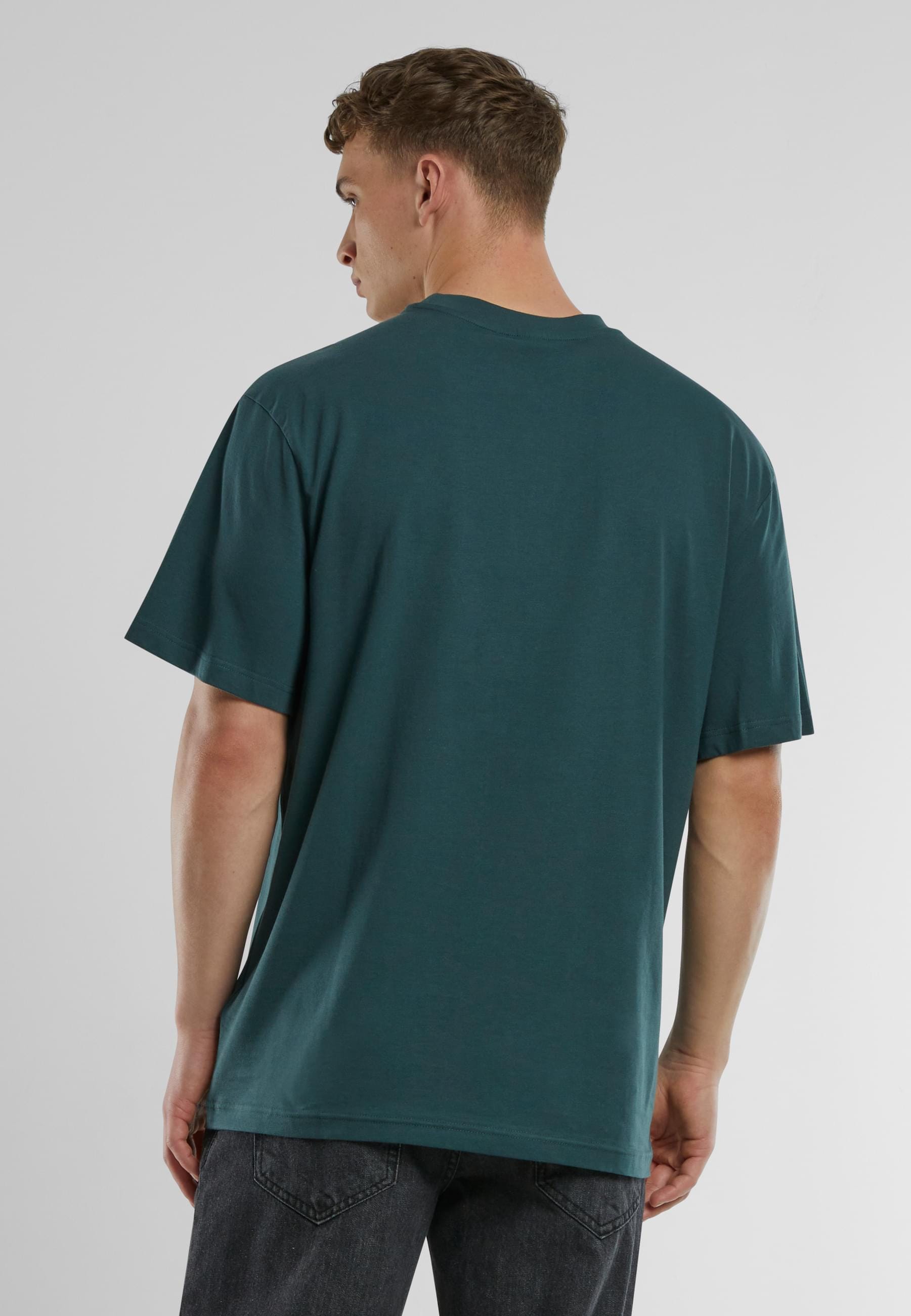 URBAN CLASSICS T-Shirt »Urban Classics UC College Logo Tall Tee«, (1 tlg.)
