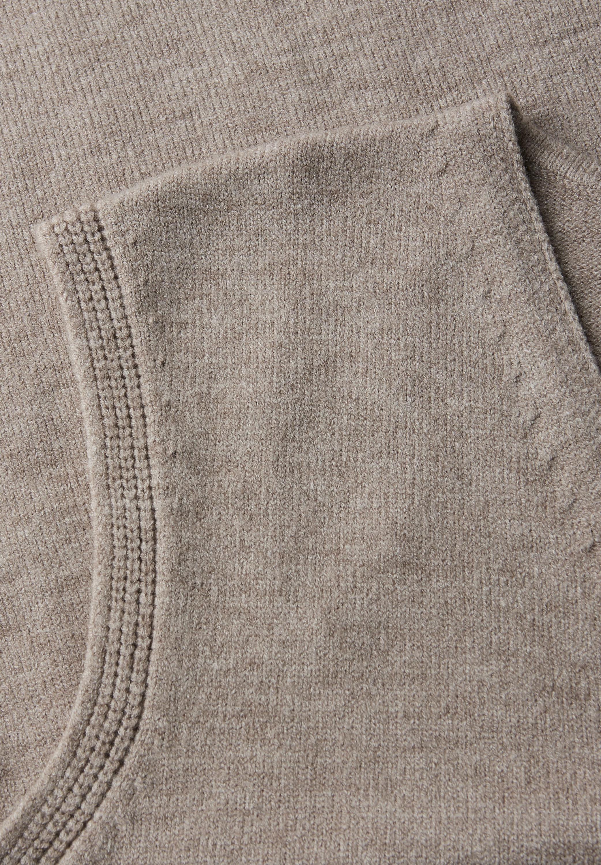 STREET ONE Kurzarmpullover, aus softem Materialmix