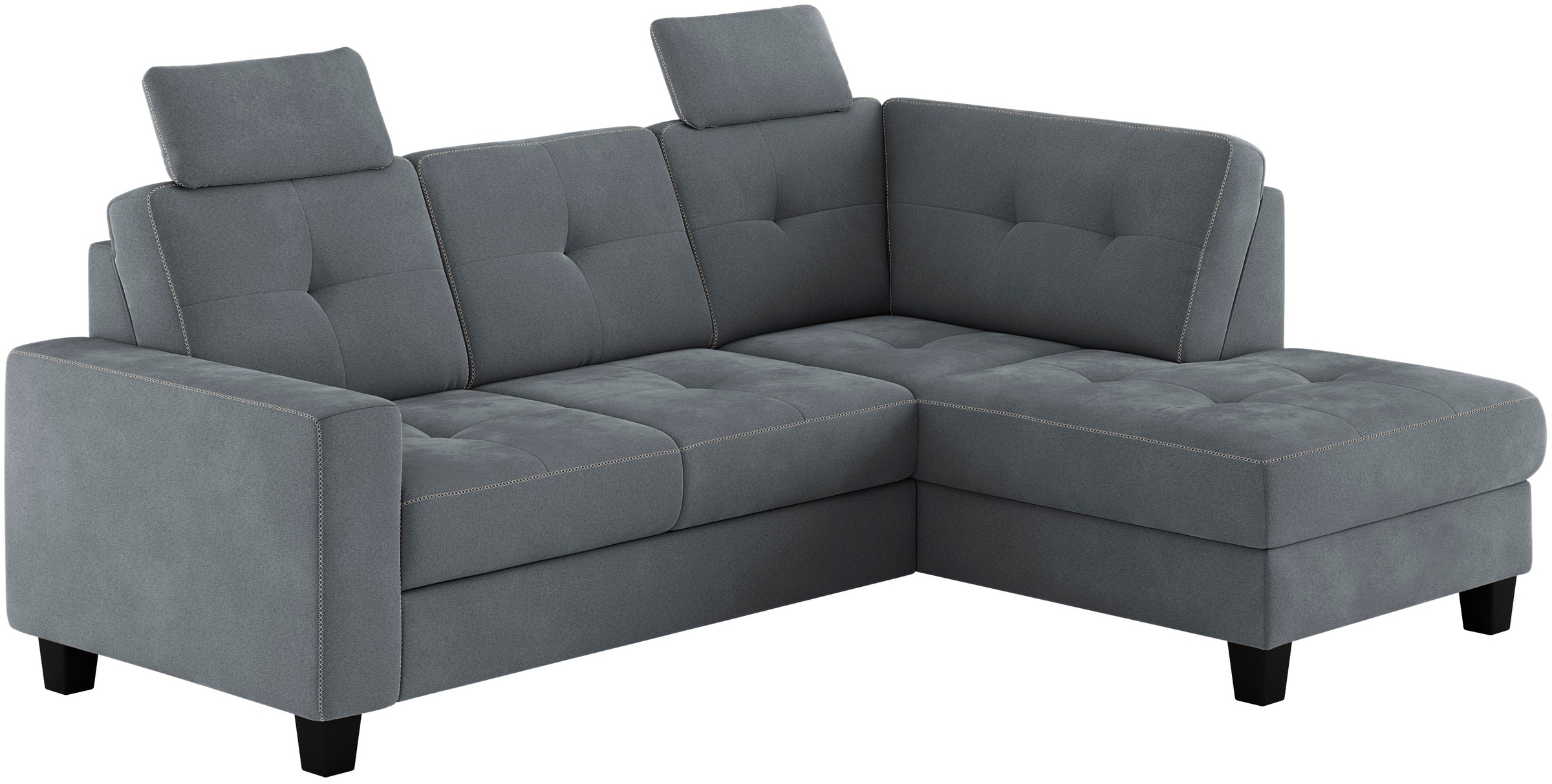 Places of Style Ecksofa »Varese«, wahlweise mit Bettfunktion und Bettkasten