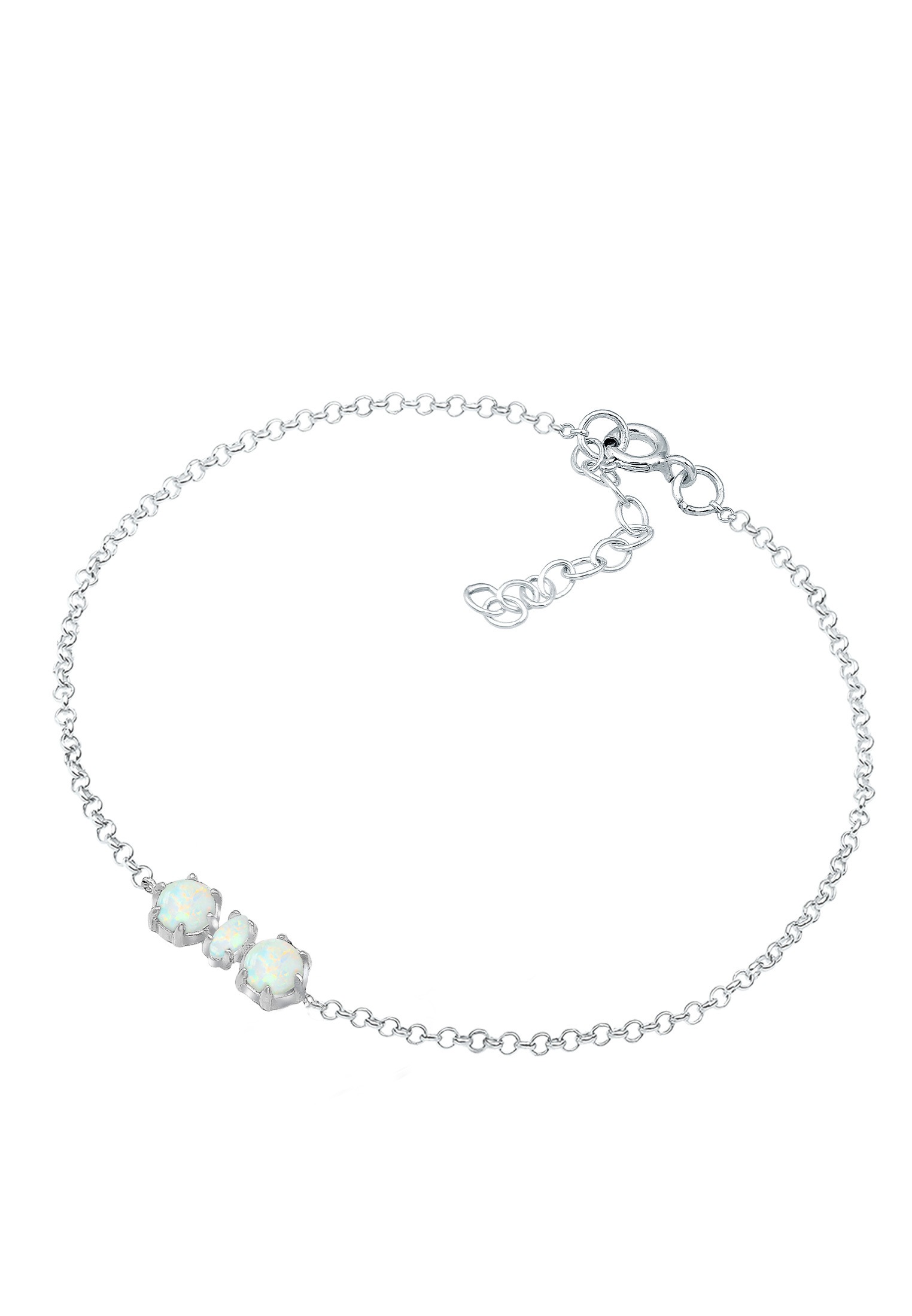 Elli Armband »Synthetischer Opal 925 Sterling Silber«