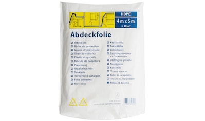 Schutzfolie »Abdeckfolie transparente Staubschutzfolie«, transparent, 4,00 m x 5,00 m