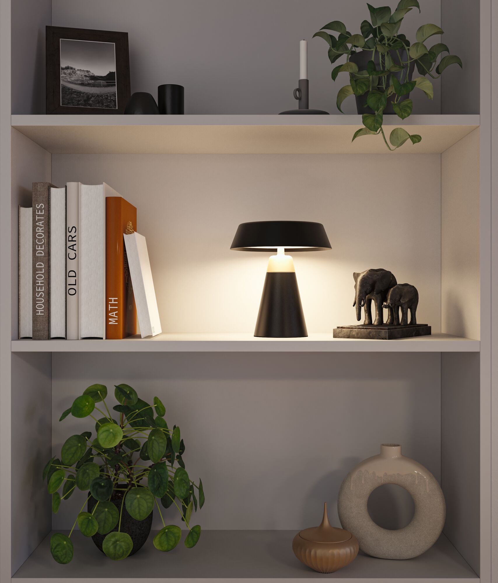 Paulmann LED Tischleuchte »Lirox IP44 WhiteSwitch 1,5W USBC« LED-Modul 1 Stk. warmweiß - kaltweiß Dimmbar