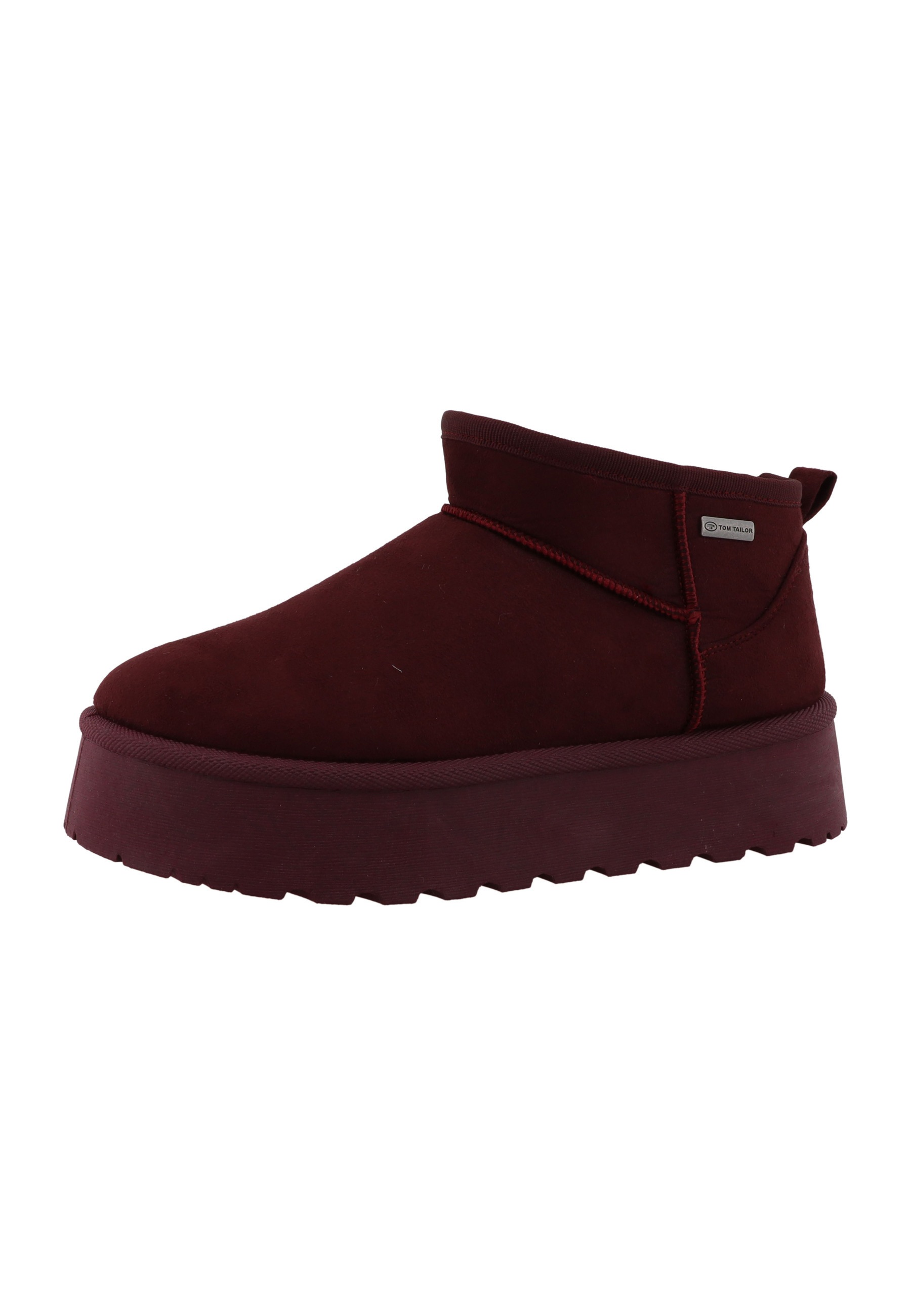 Stiefel TOM TAILOR "Tom Tailor Short Boots", Damen, Gr. 41, bordeaux, Polyester, unifarben, Schuhe Stiefel 2