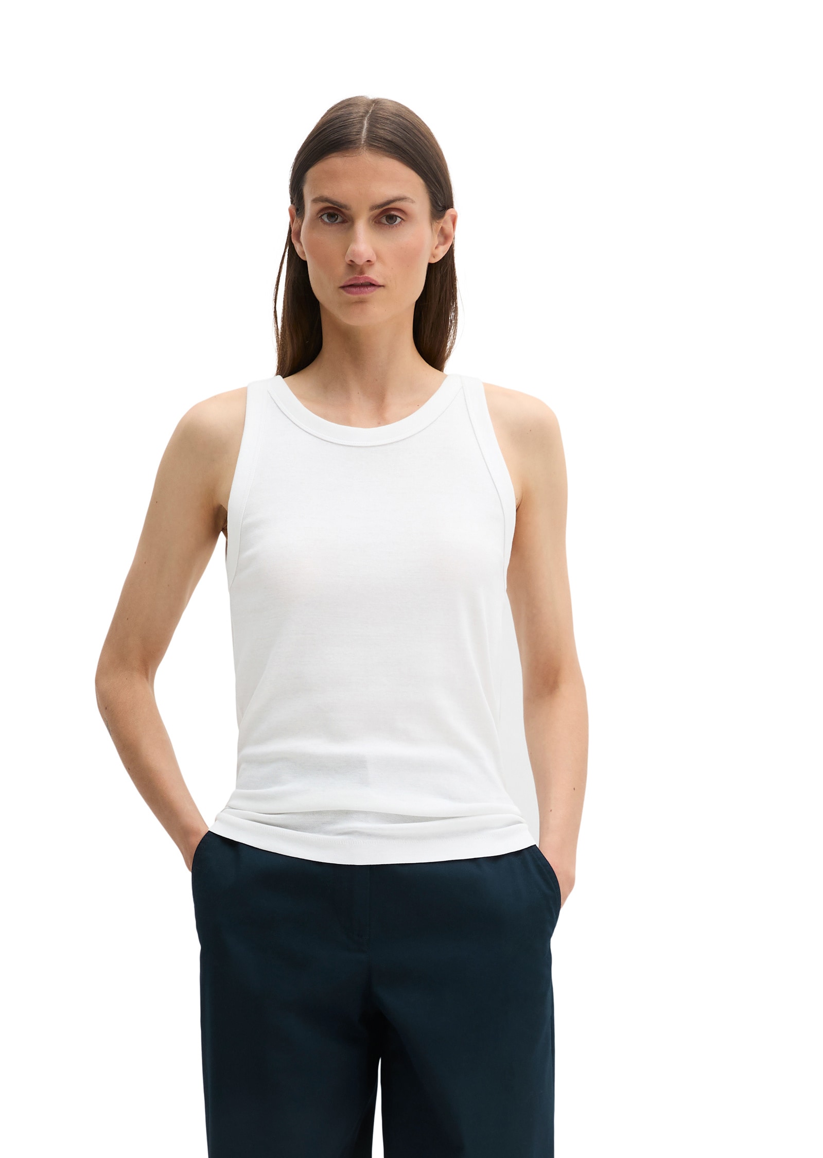 Marc OPolo T-Shirt "aus Rippjersey" günstig online kaufen