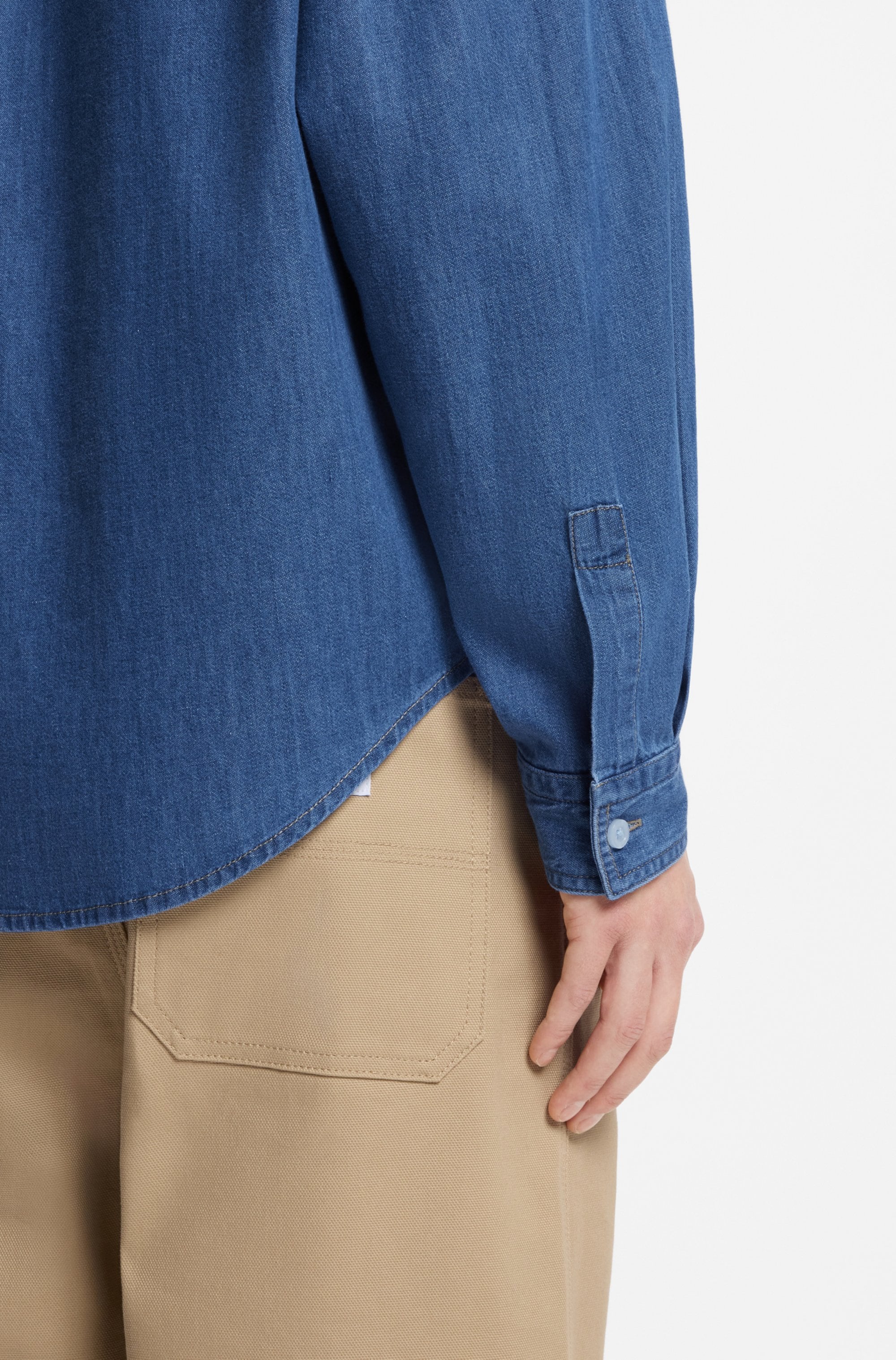 HUGO Blue Jeanshemd »Ebino« in cooler Waschung