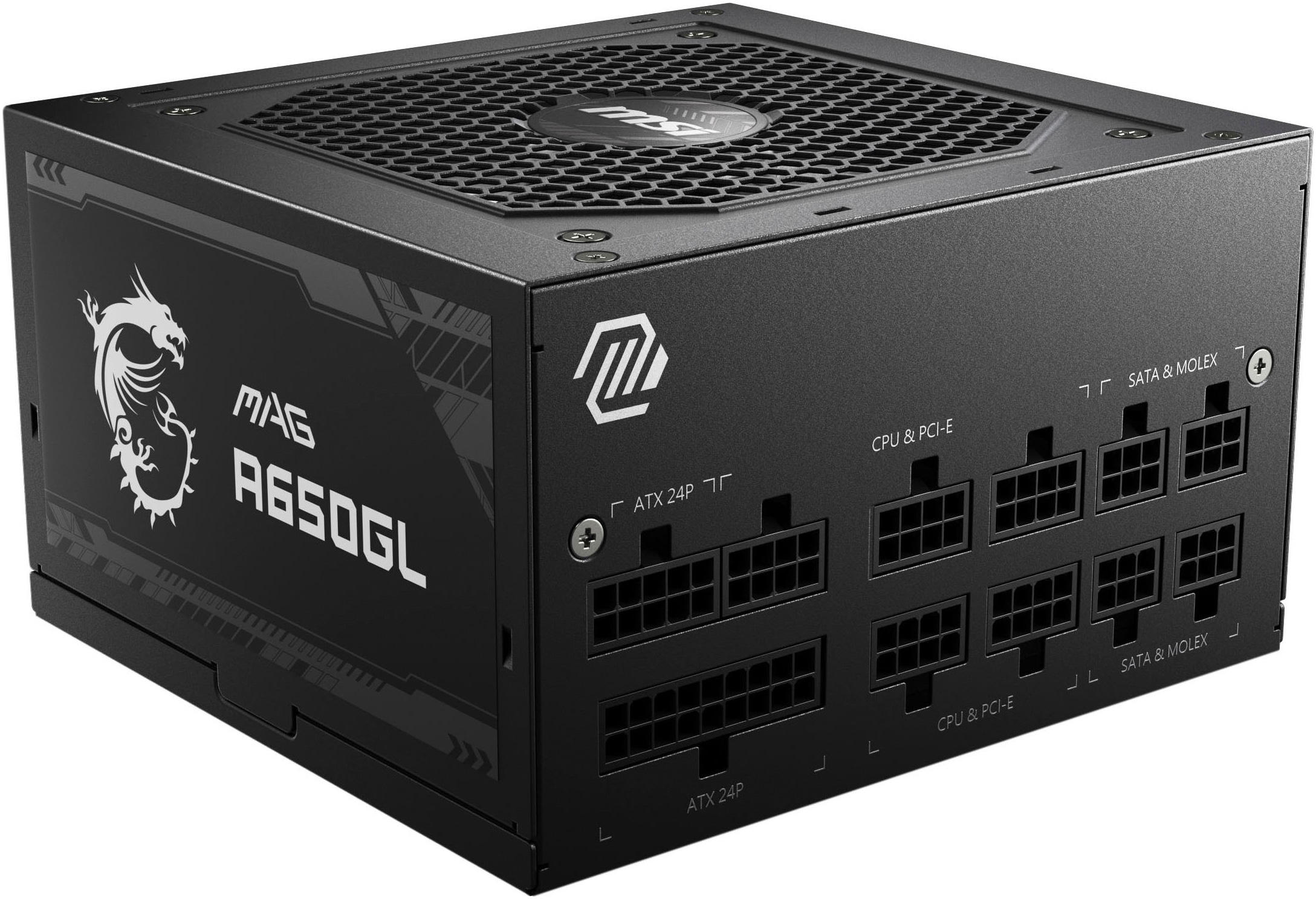 MSI PC-Netzteil "MAG A650GL", B:15cm H:8,6cm T:14cm, schwarz, Netzteile