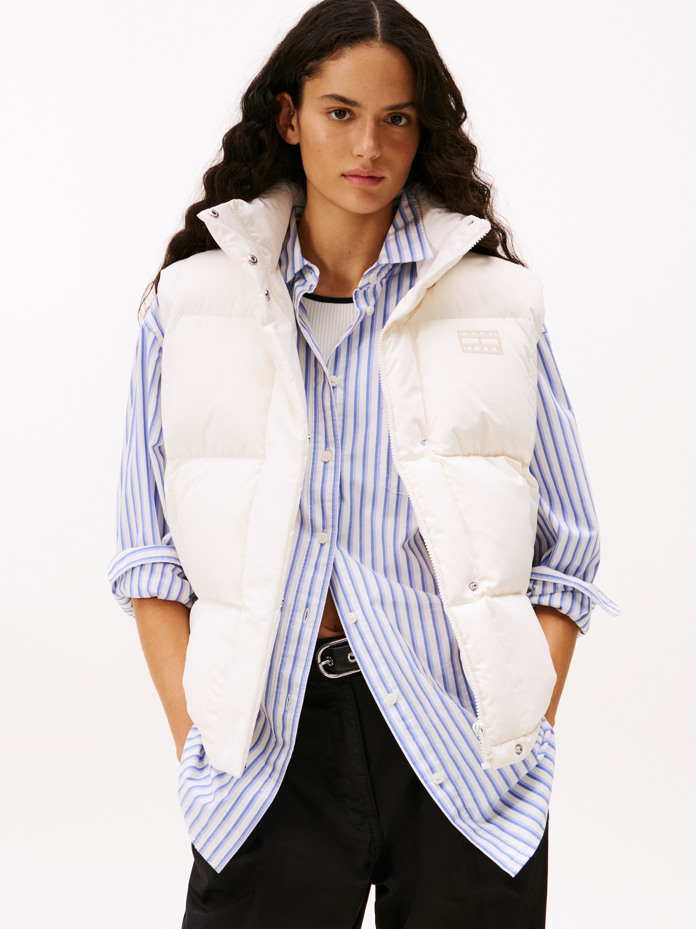 Tommy Jeans Steppweste "TJW ALASKA GRID DOWN VEST" günstig online kaufen
