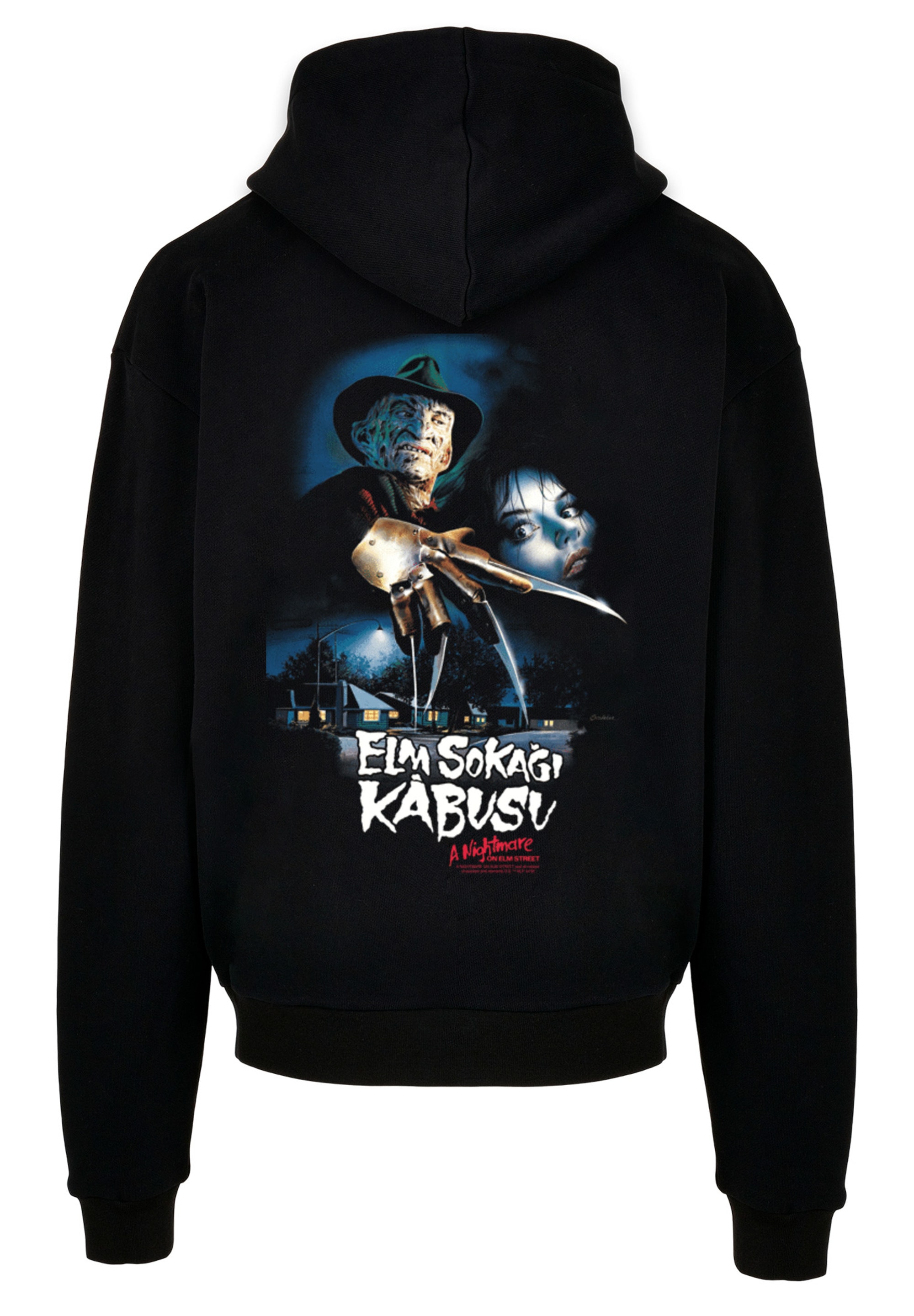 F4NT4STIC Kapuzenpullover »Nightmare On Elm Street Movie Poster Türkisch«, Print