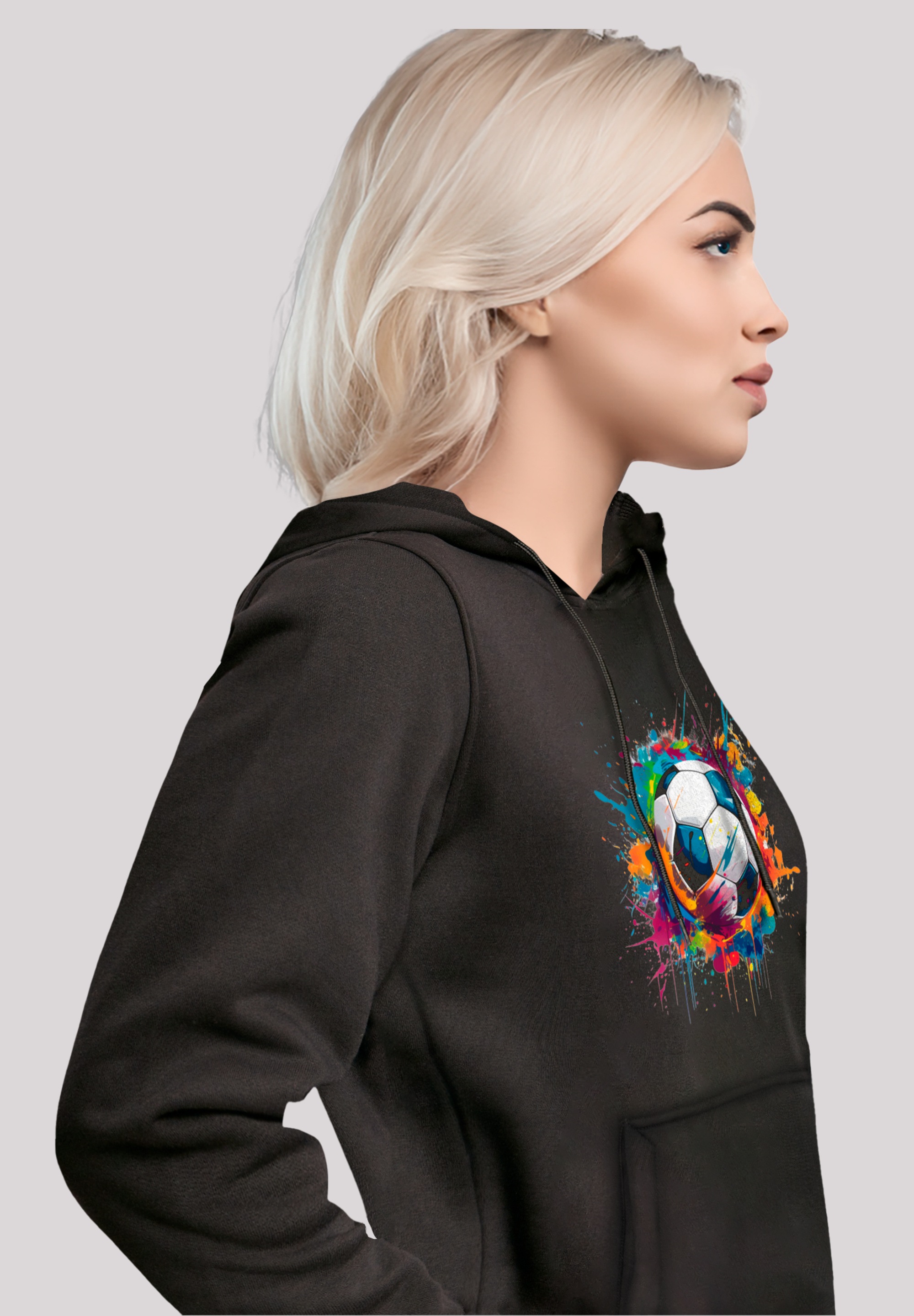 F4NT4STIC Kapuzenpullover »Bunte Fußball Grafik«, Premium Qualität