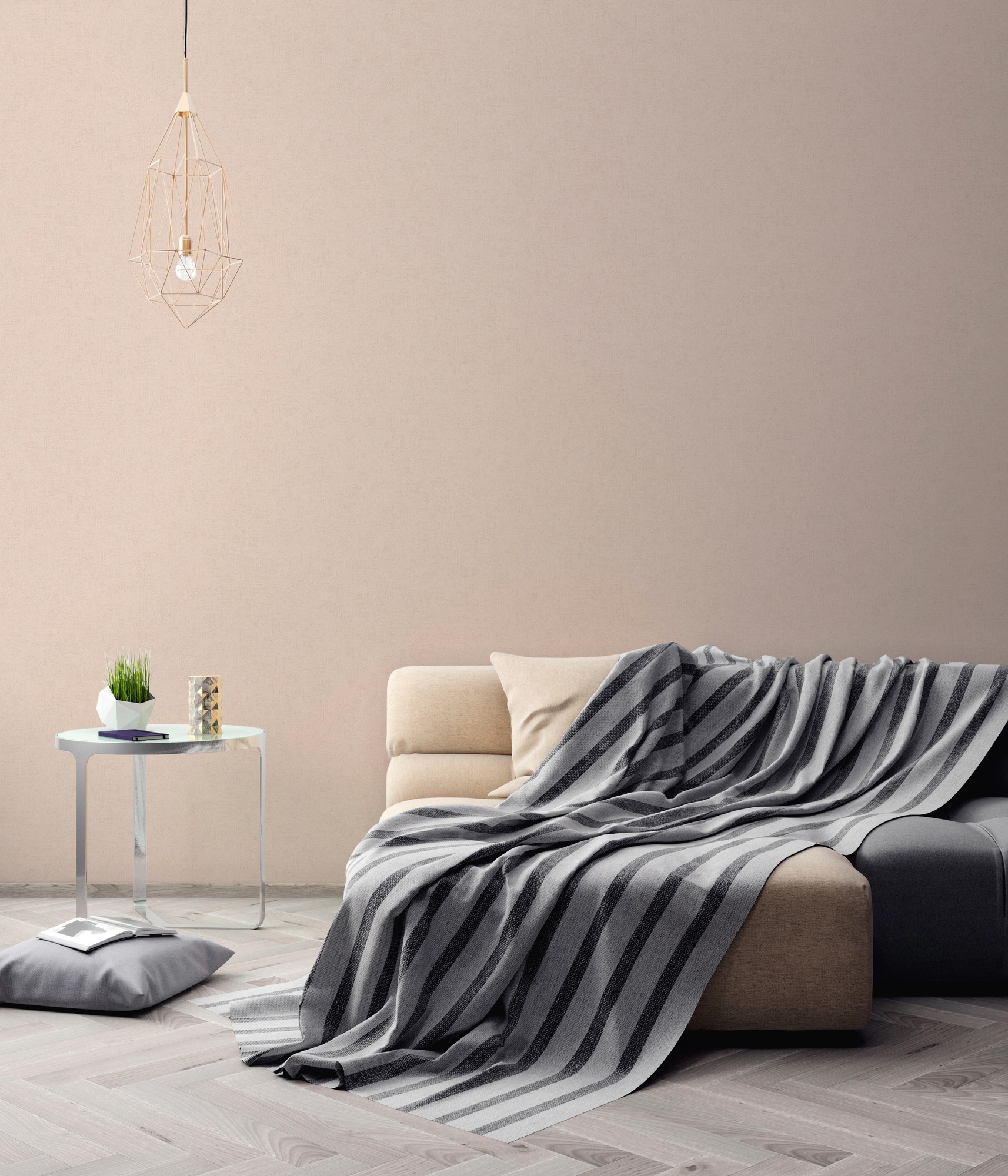 living walls Vliestapete »Titanium«, einfarbig-unifarben-uni, Uni Tapete einfarbig Tapeten Wohnzimmer Schlafzimmer Küche Flur Design