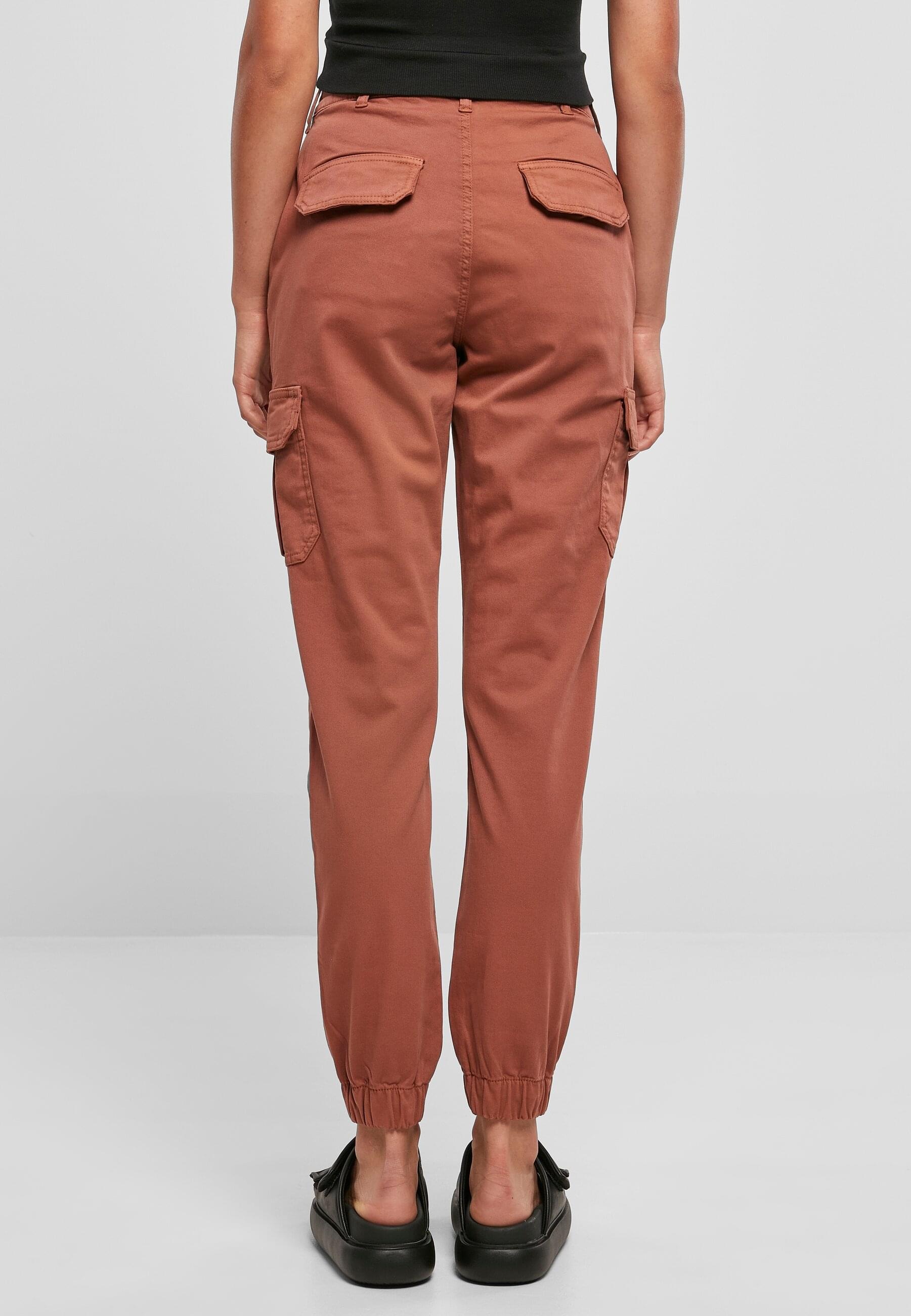 URBAN CLASSICS Cargohose »Urban Classics Damen Ladies High Waist Cargo Pants«, (1 tlg.)