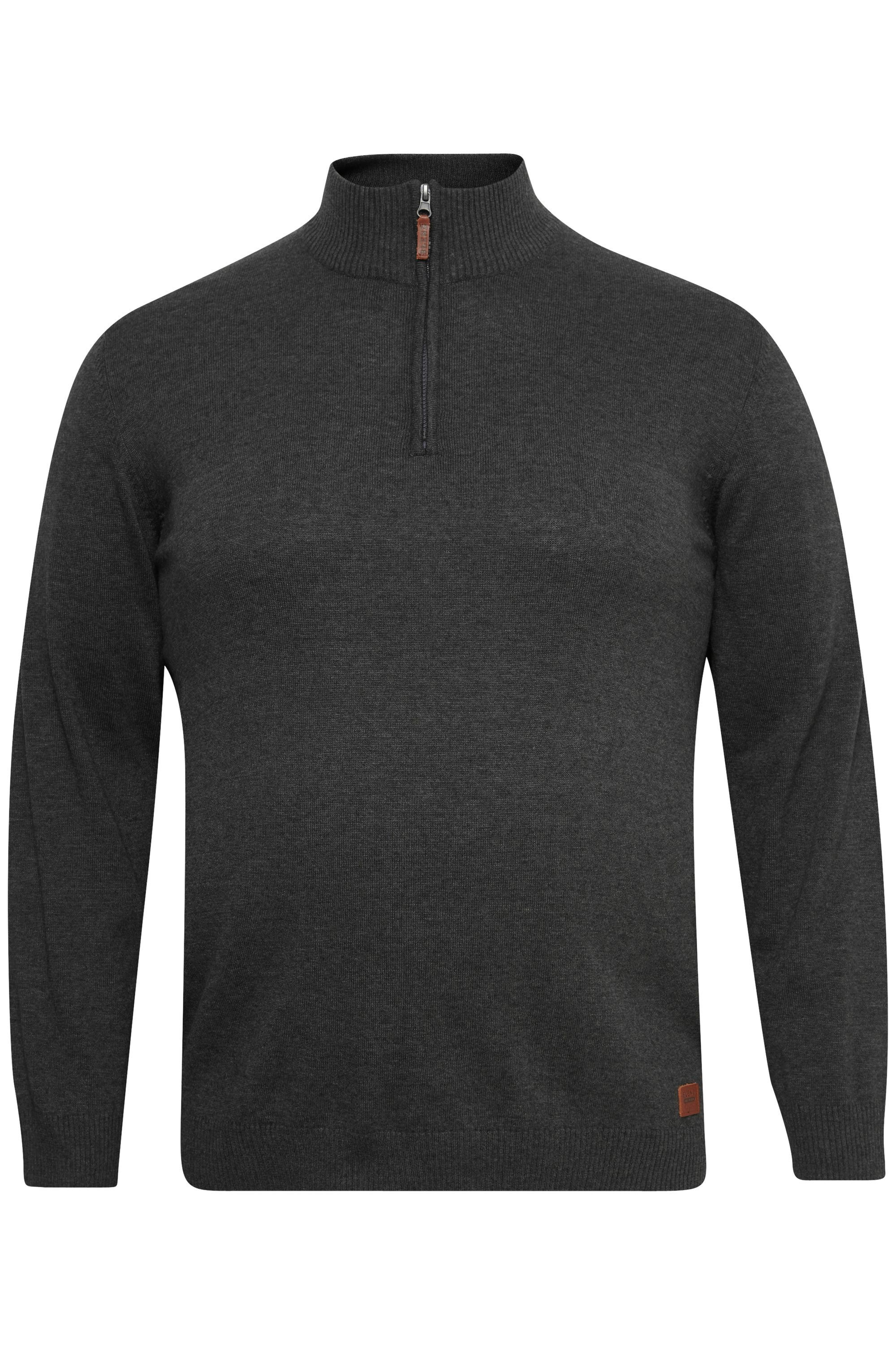 Blend Strickpullover "BHRobin Big & Tall" Strickpullover mit Leder-Patch in günstig online kaufen