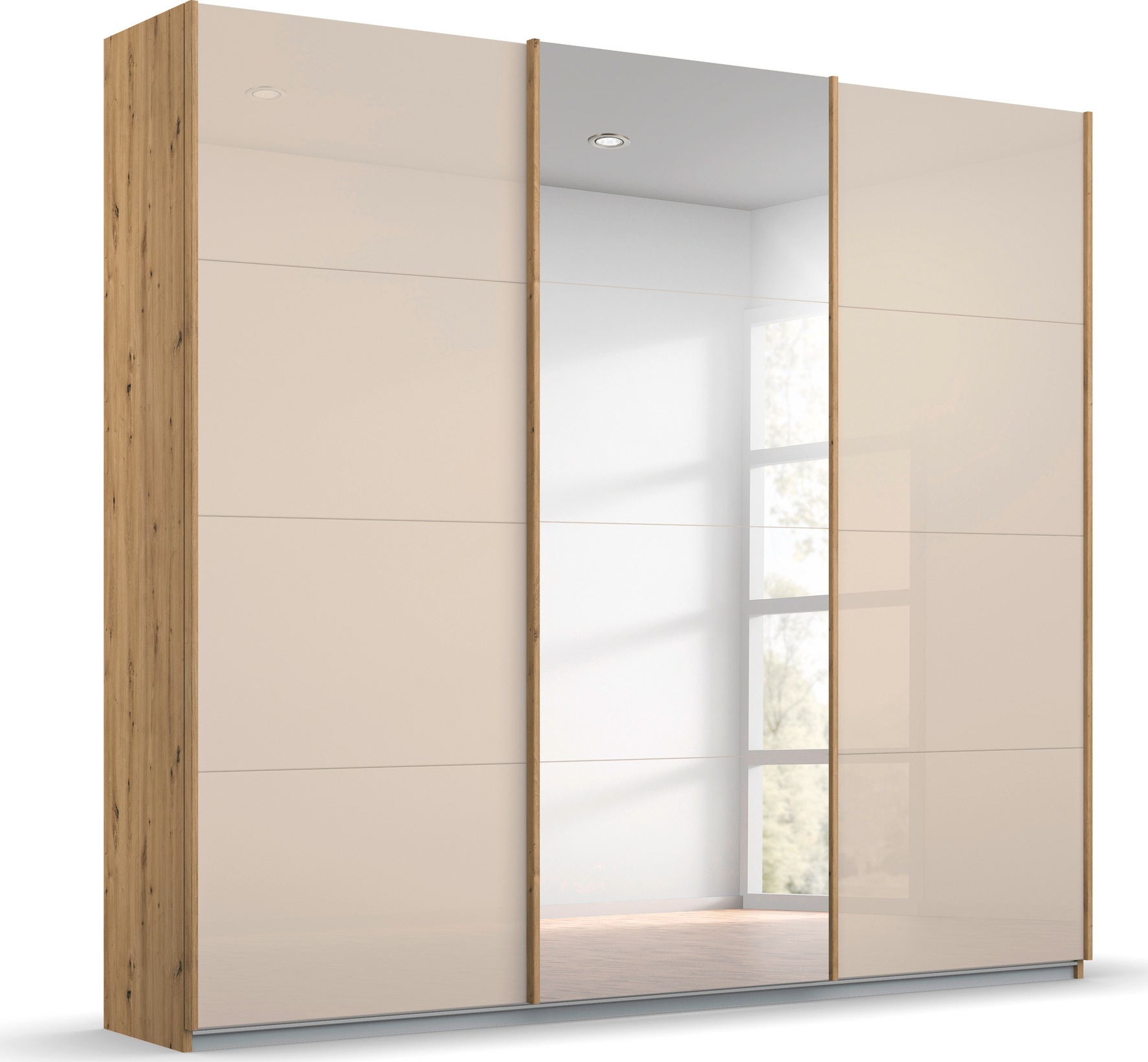 rauch Schwebetürenschrank "Kleiderschrank Schrank Garderobe KOLUNA mit Glas günstig online kaufen