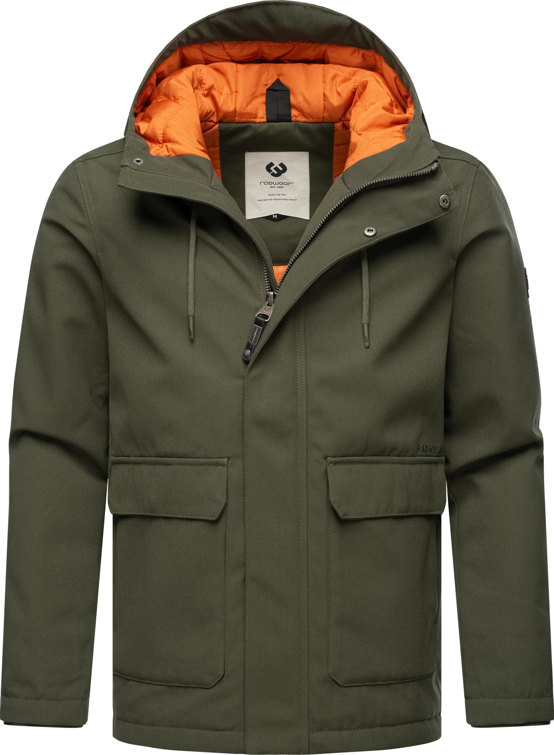 Ragwear Winterjacke »Mr Them«, mit Kapuze, stylische Herren Outdoorjacke mit großer Kapuze