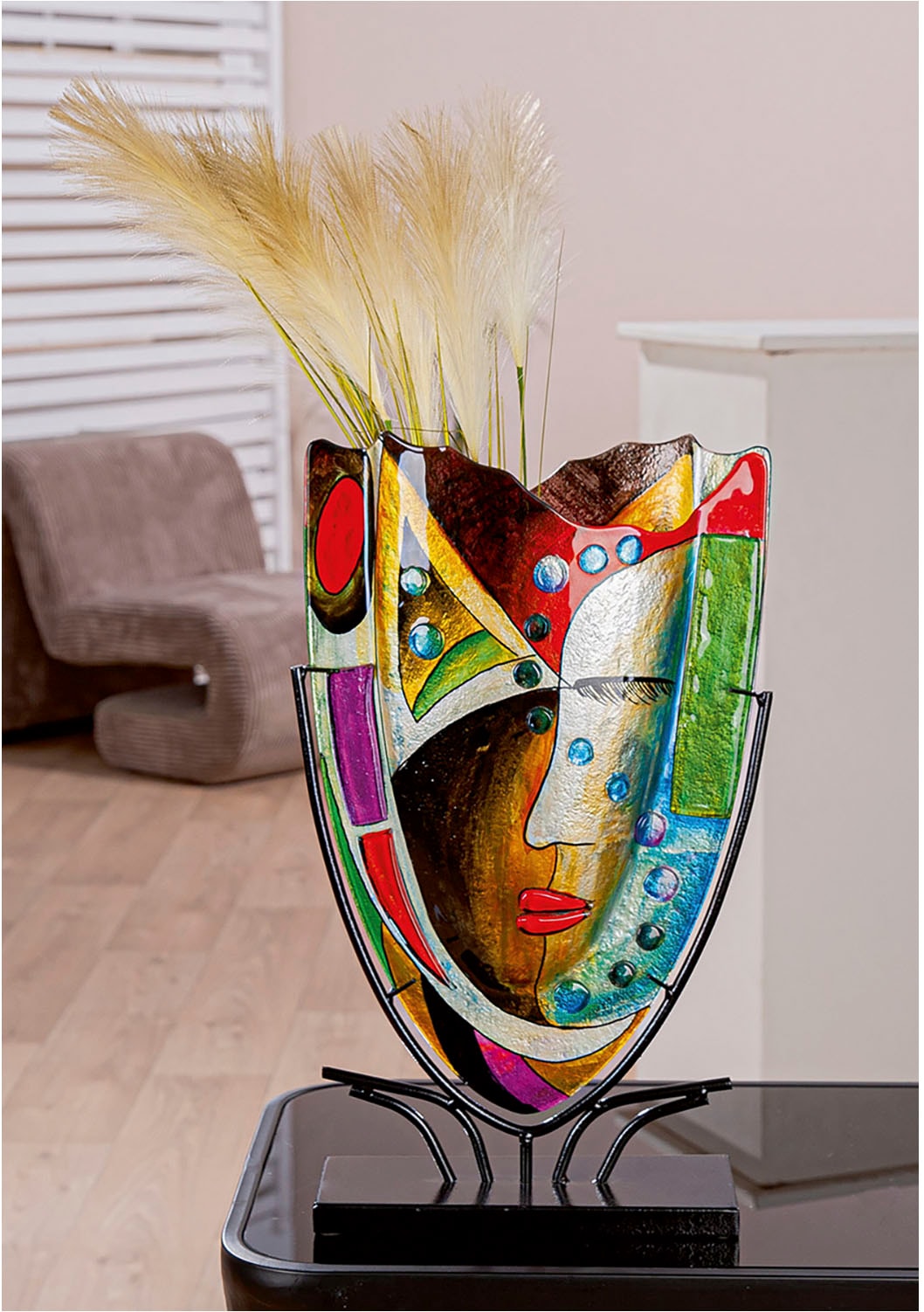 Casablanca by Gilde Bodenvase »Gesichtsvase Veronique, H.49 cm«, (1 St.)
