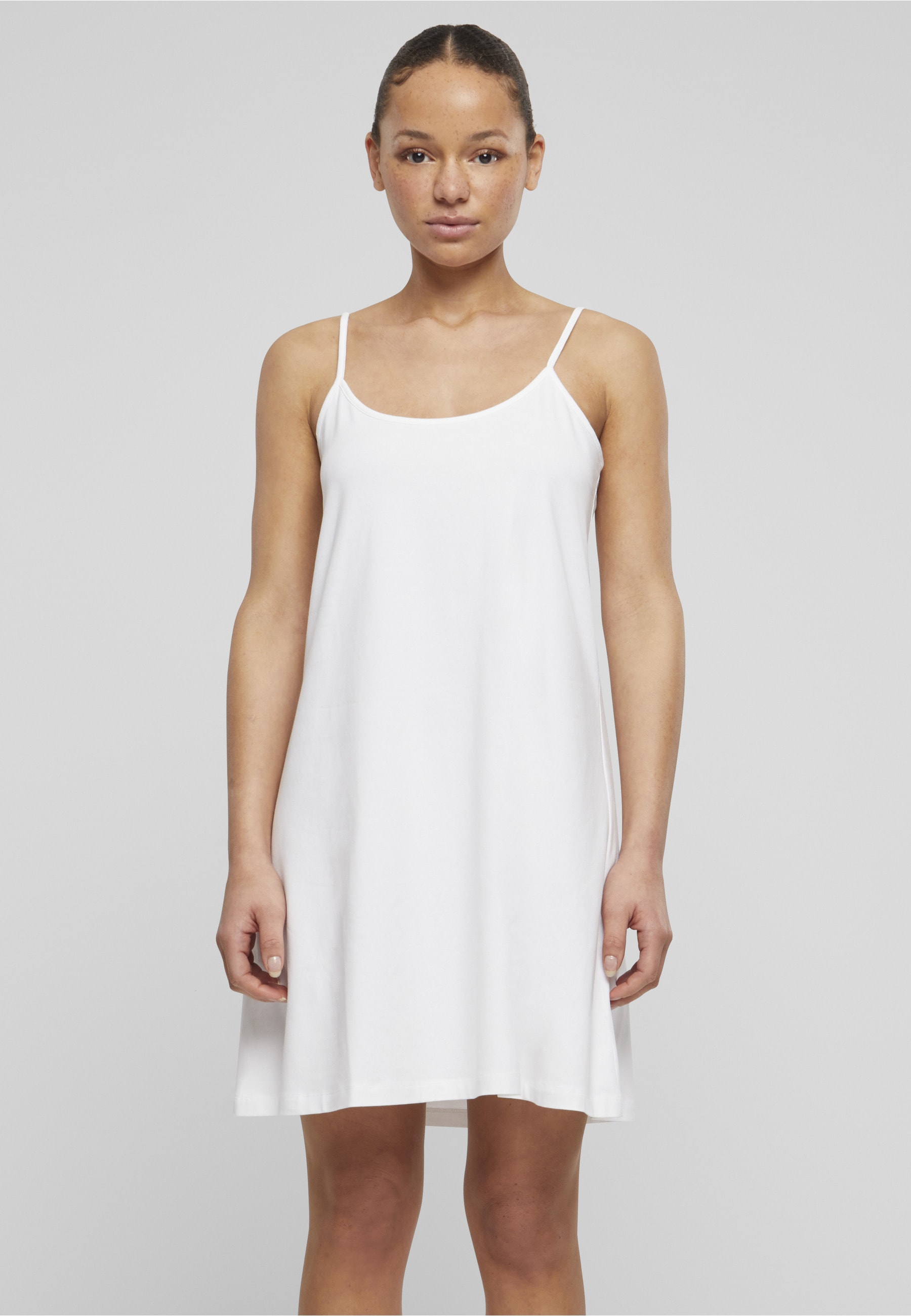URBAN CLASSICS Shirtkleid »Urban Classics Damen Ladies Stretch Jersey Hanger Dress« 1 Stk. tlg.