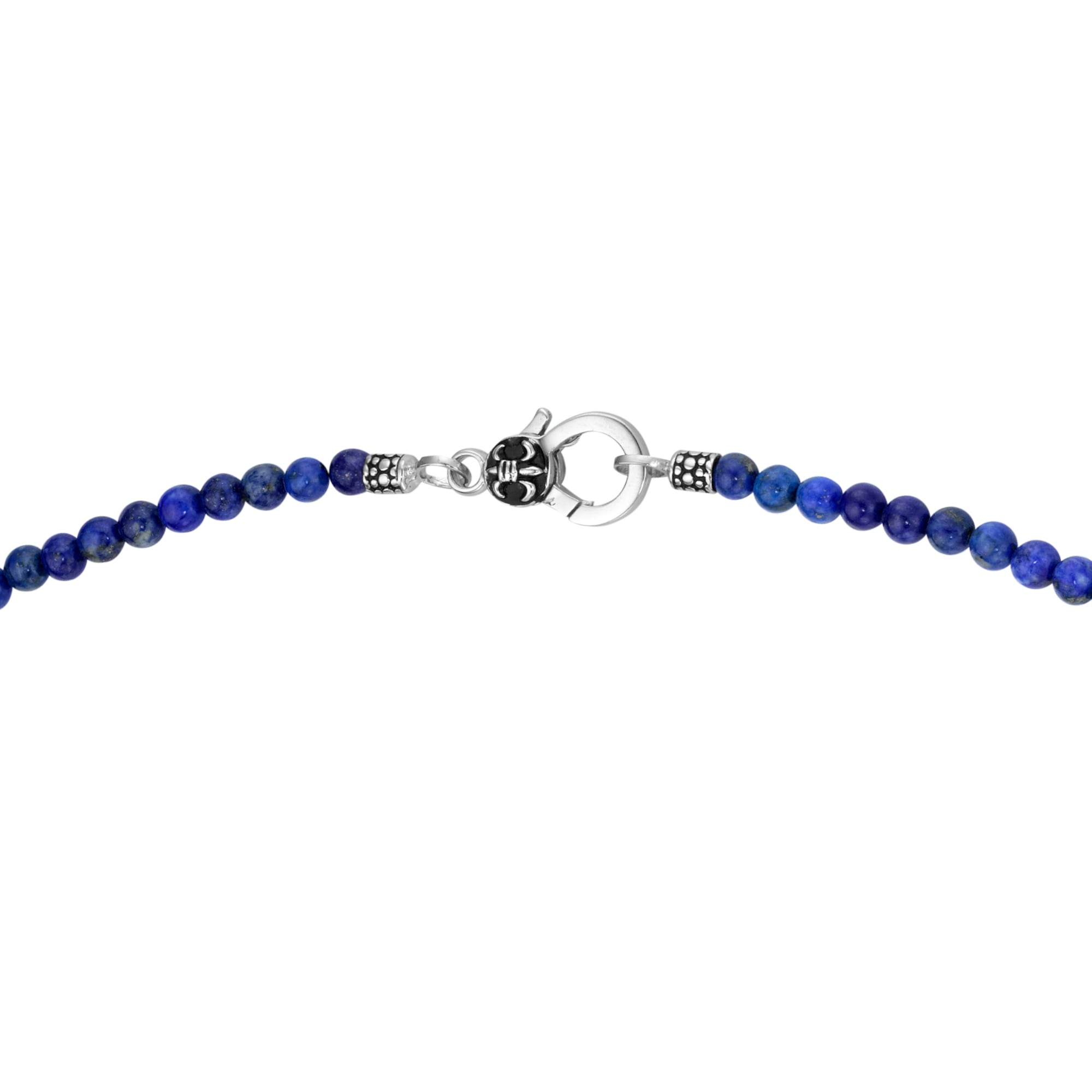 GIORGIO MARTELLO MILANO Kette ohne Anhänger »blaue Lapis-Kugeln, Silber 925«