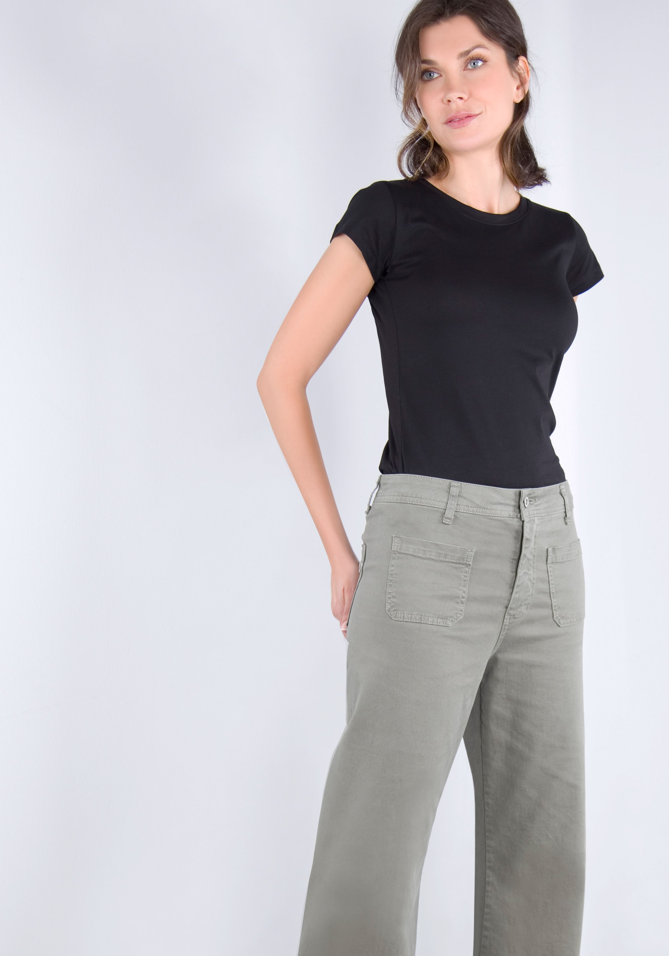 Please Jeans Schlaghose, aus hochwertigem Baumwollmix mit Stretch