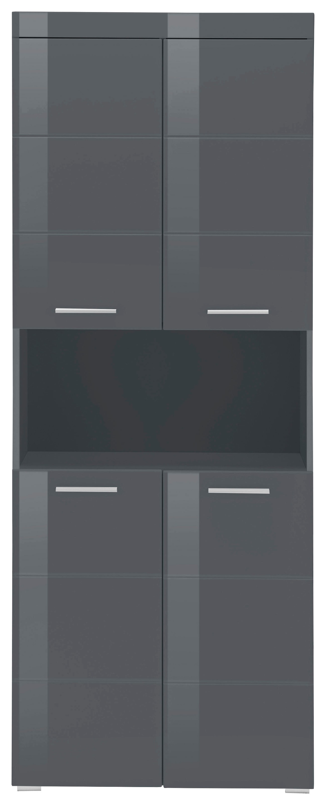 welltime Hochschrank »Avena« Badschrank 4-türig mit o. Fach und 4 Einlegeböden - B/T/H 73/31/190 cm