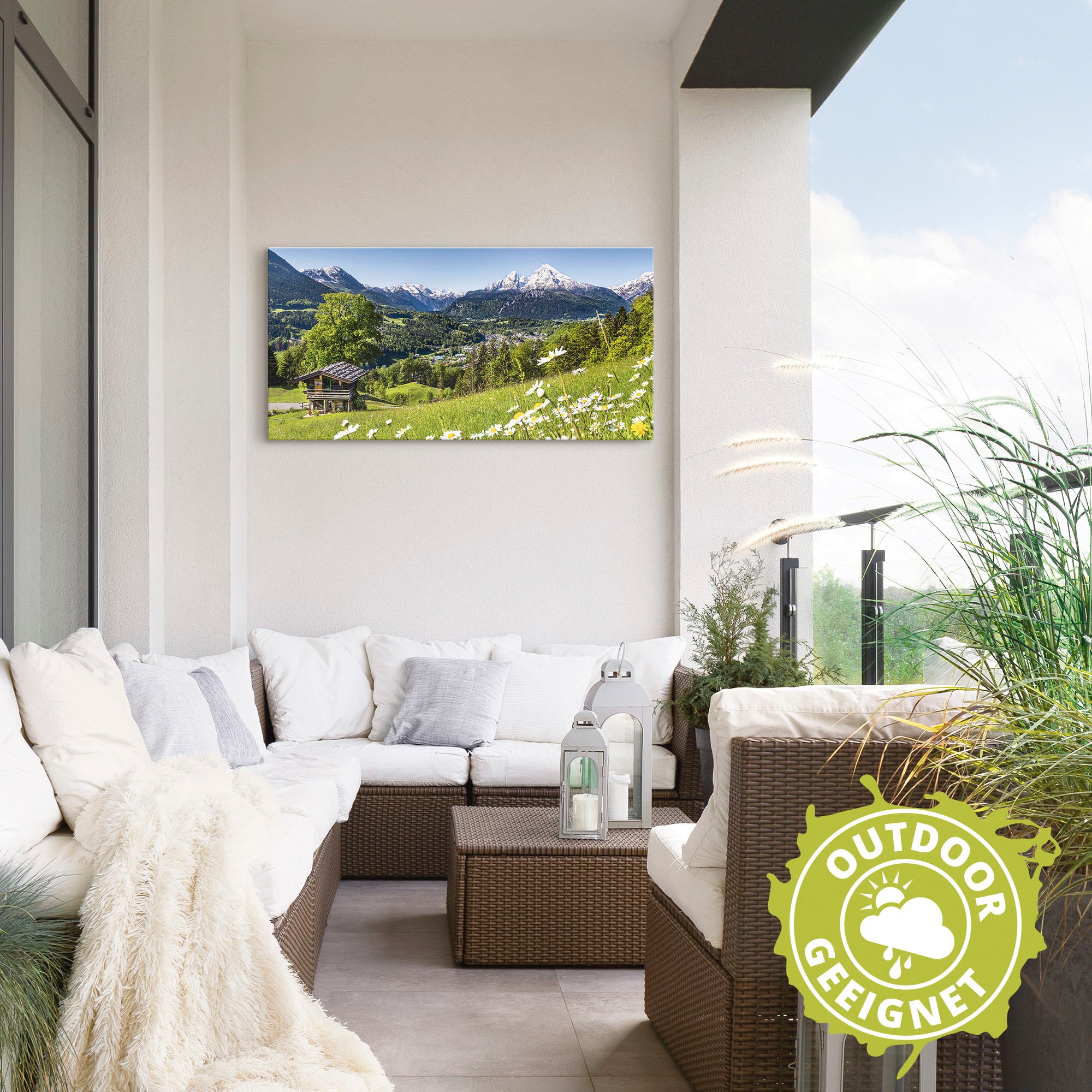 Artland Wandbild »Landschaft in den Bayerischen Alpen«, Berge, (1 St.), als Alubild, Outdoorbild, Leinwandbild, Poster, Wandaufkleber