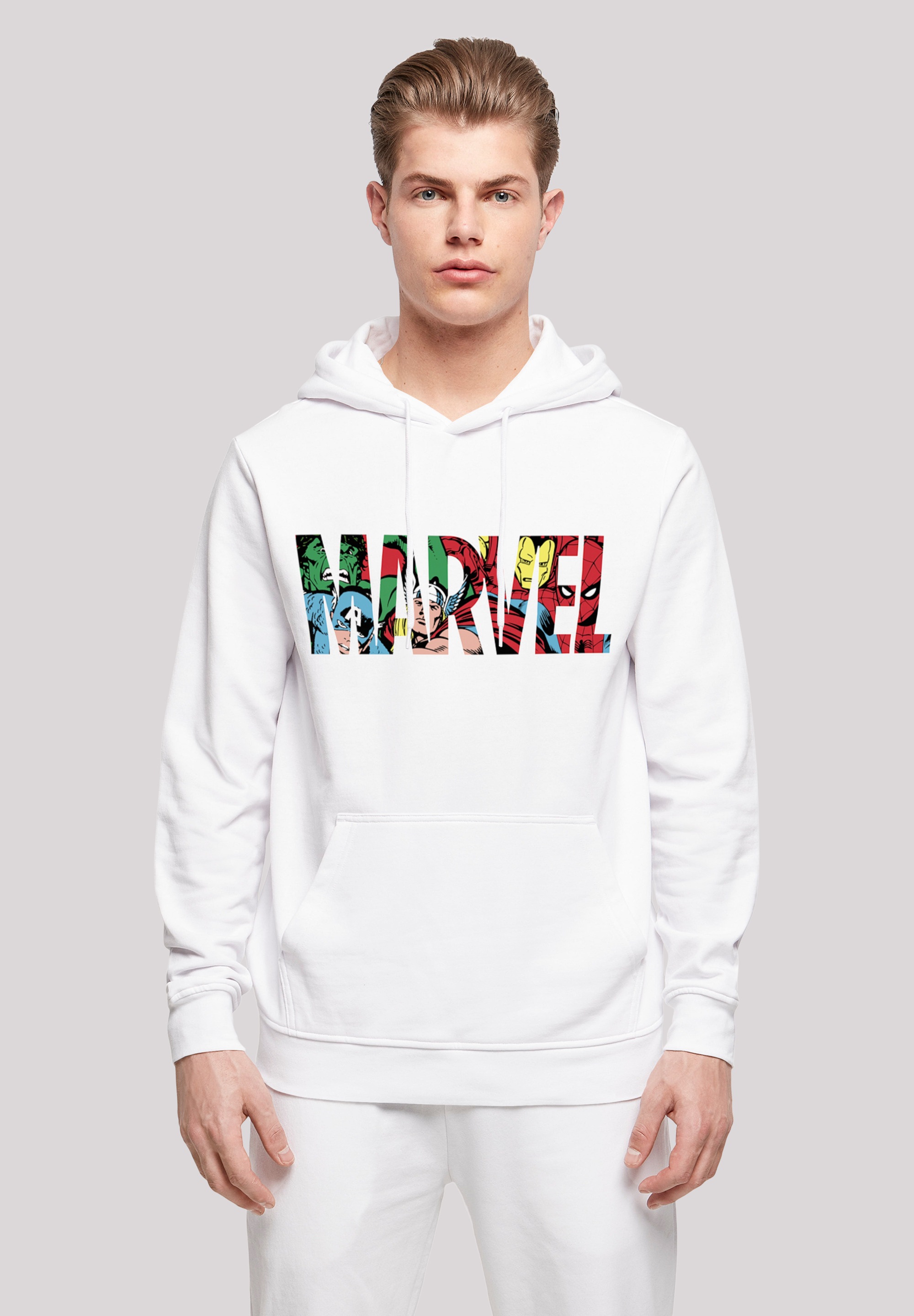 F4NT4STIC Kapuzenpullover »Marvel Avengers Logo Character infill«, Print