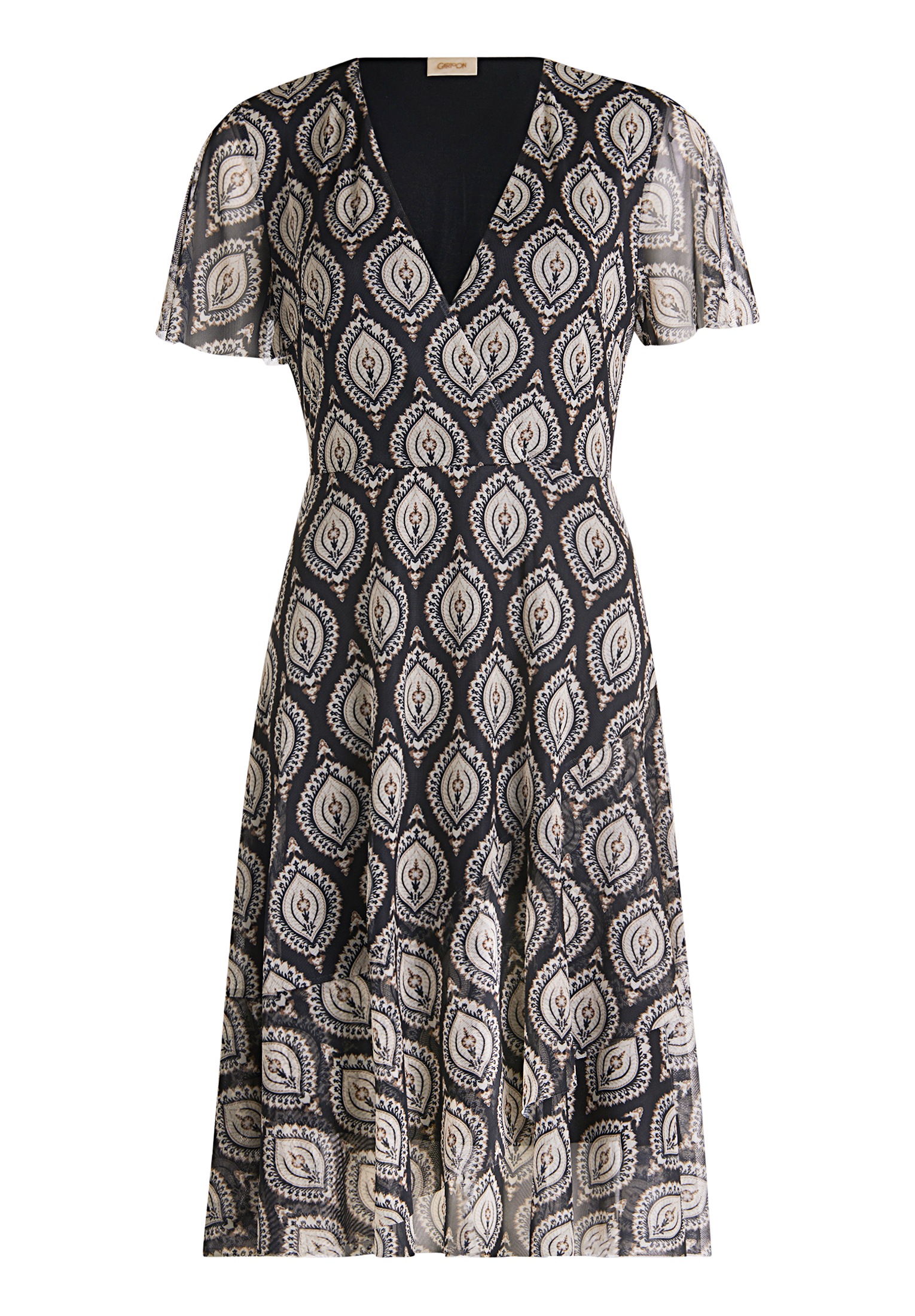 Cartoon Volantkleid "Damen mit Rüschen" Ohne Tasche günstig online kaufen