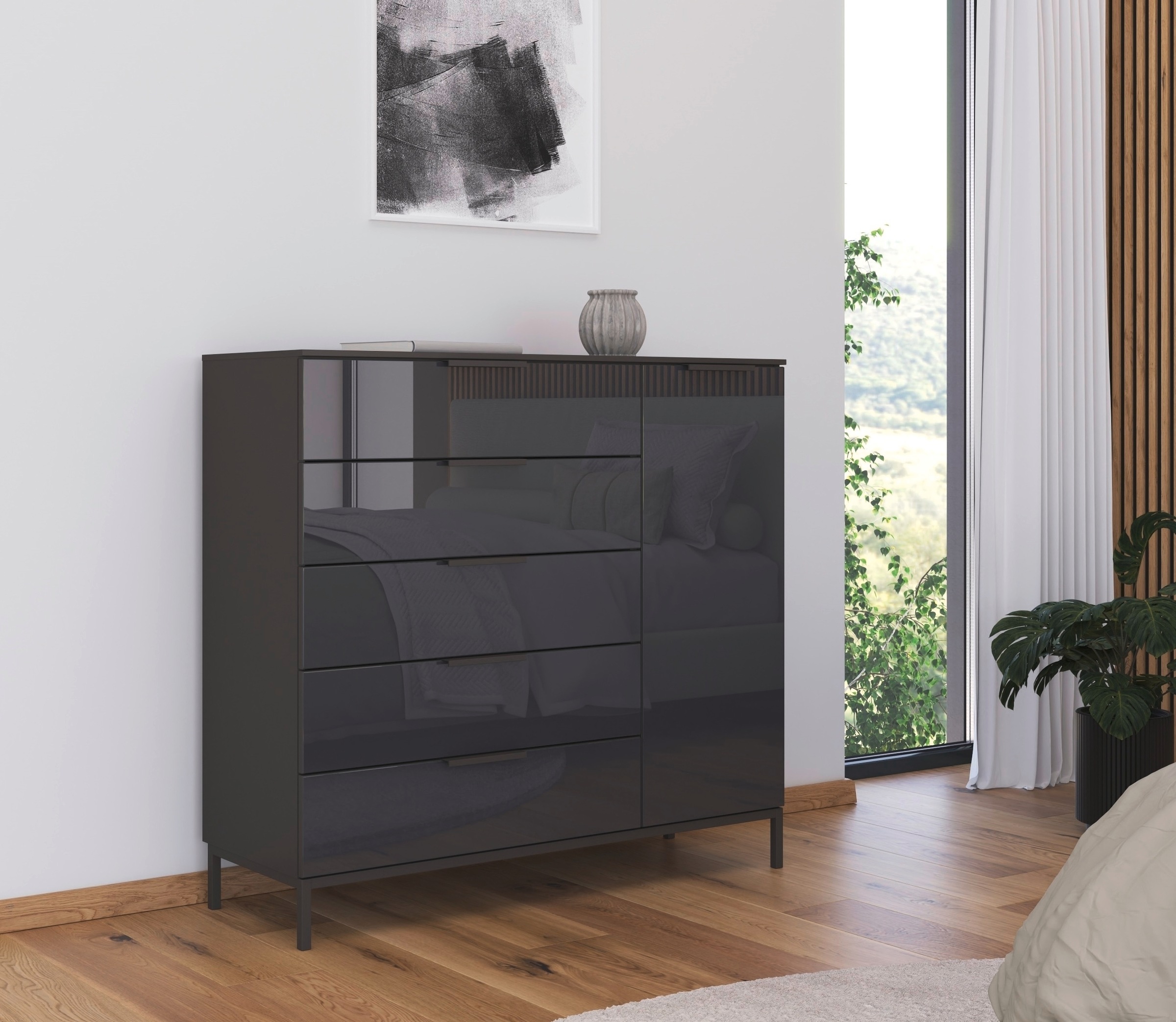 rauch Kombikommode "Kommode Türkommode Sideboard Kombikommode FLIPP mit Gla günstig online kaufen