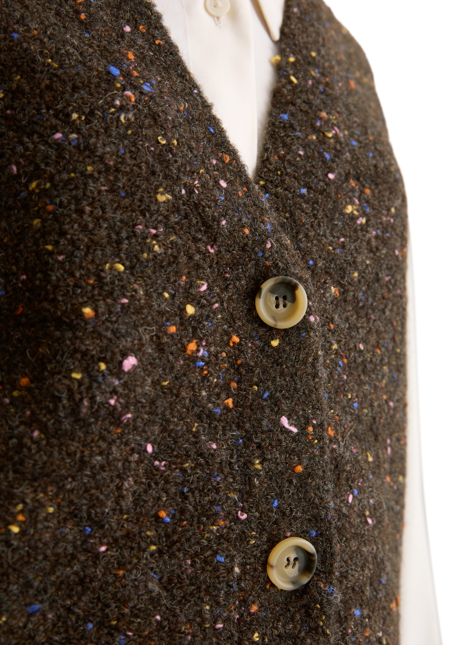 Marc O'Polo DENIM Strickweste »aus Schurwolle-Viskose-Mix«