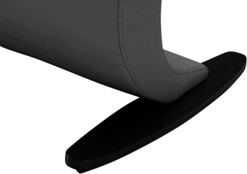 Thumbnail - K+W Komfort & Wohnen Polsterbank "Wave" in geschwungener Optik mit Metallkufe in schwarz Struktur