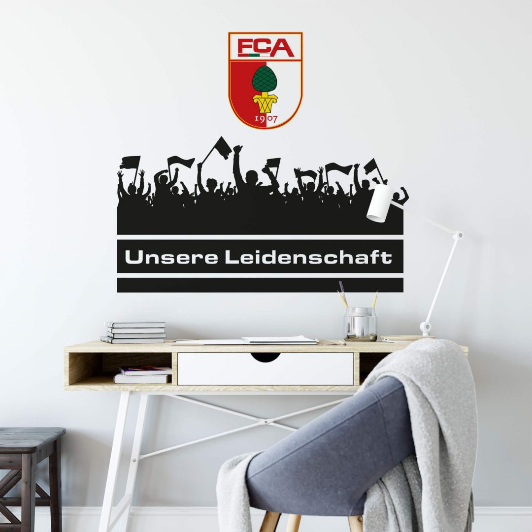 Wall-Art Wandtattoo »FC Fans«, St.) Leidenschaft Augsburg BAUR | (1 bestellen