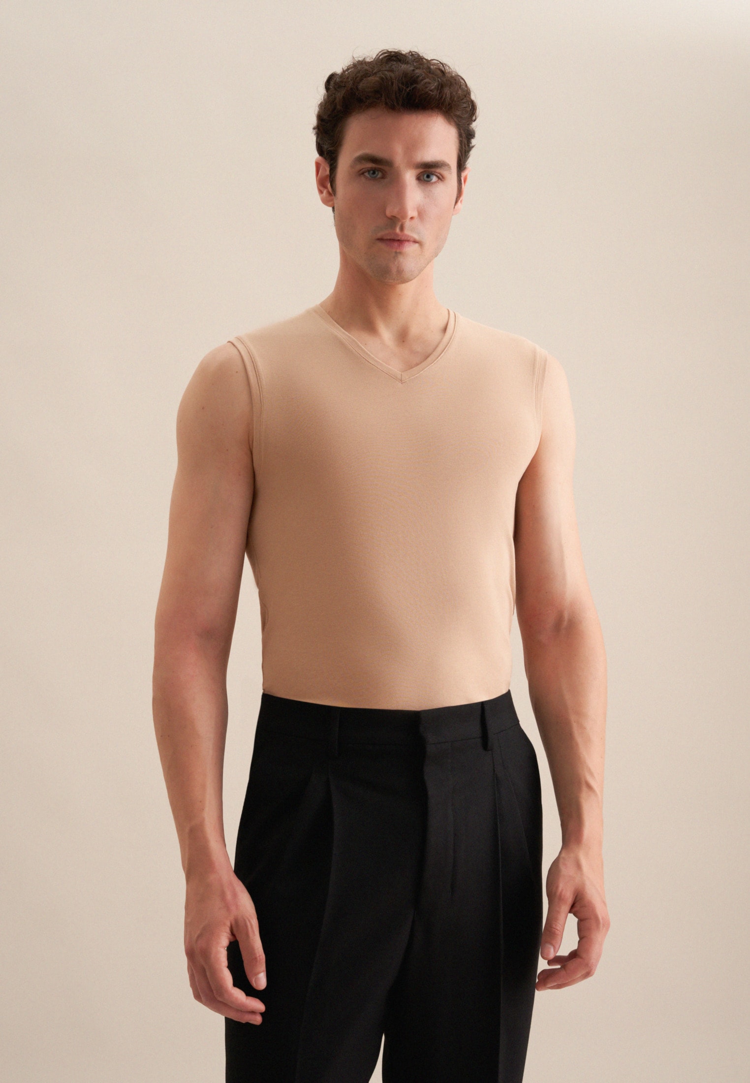 seidensticker Pullunder "Schwarze Rose" Ohne Arm V-Neck Uni günstig online kaufen