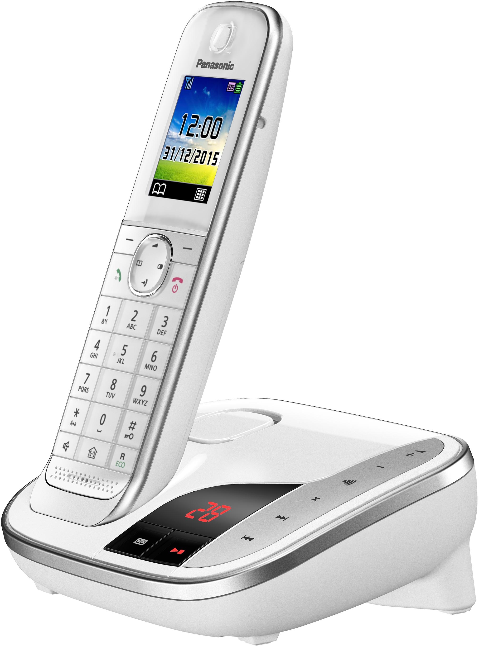 Panasonic Schnurloses DECT-Telefon »KX-TGJ320«, (Mobilteile: 1), mit Anrufbeantworter, Weckfunktion, Freisprechen