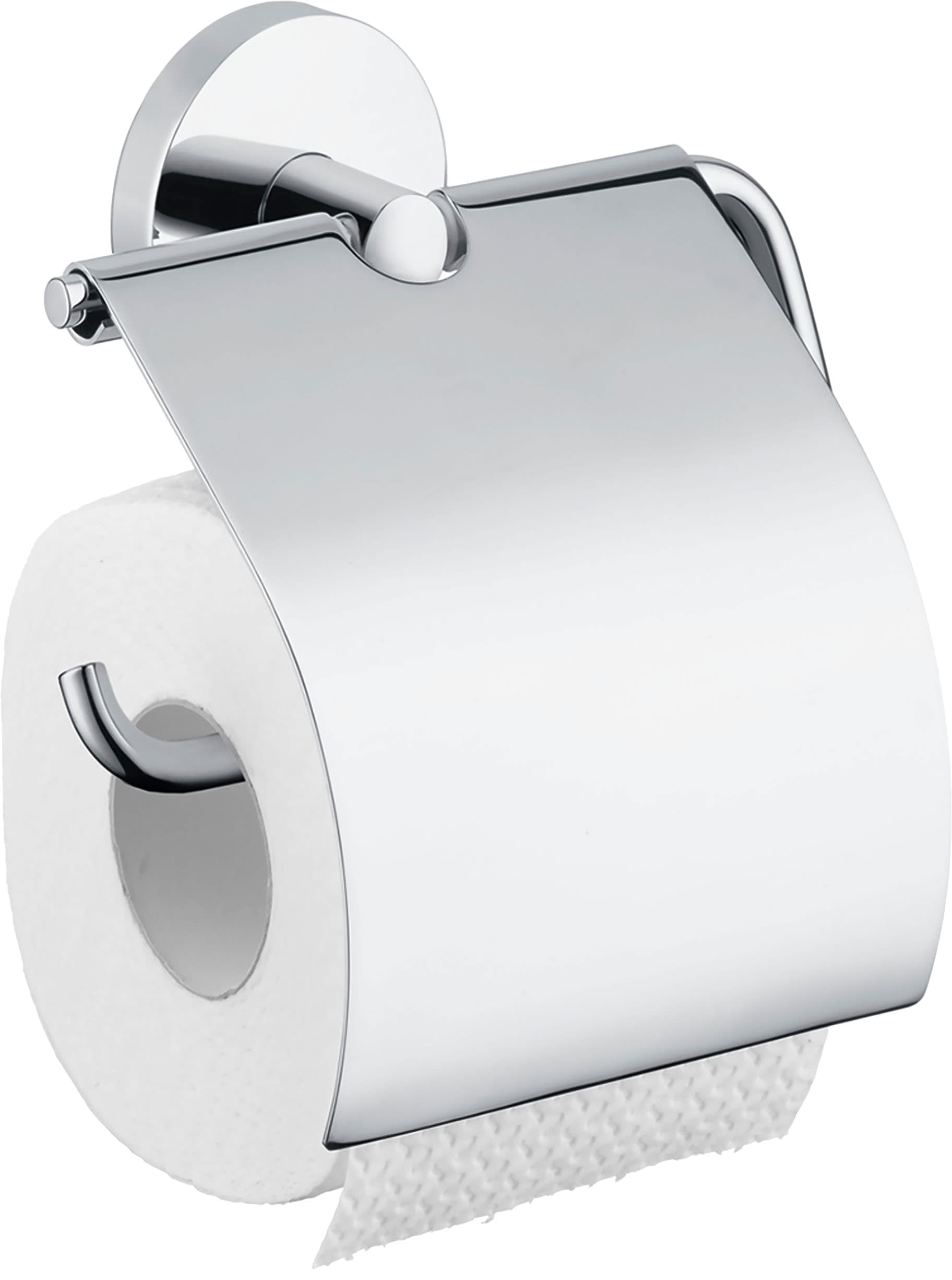 hansgrohe Toilettenpapierhalter »Logis«, mit Deckel, chrom
