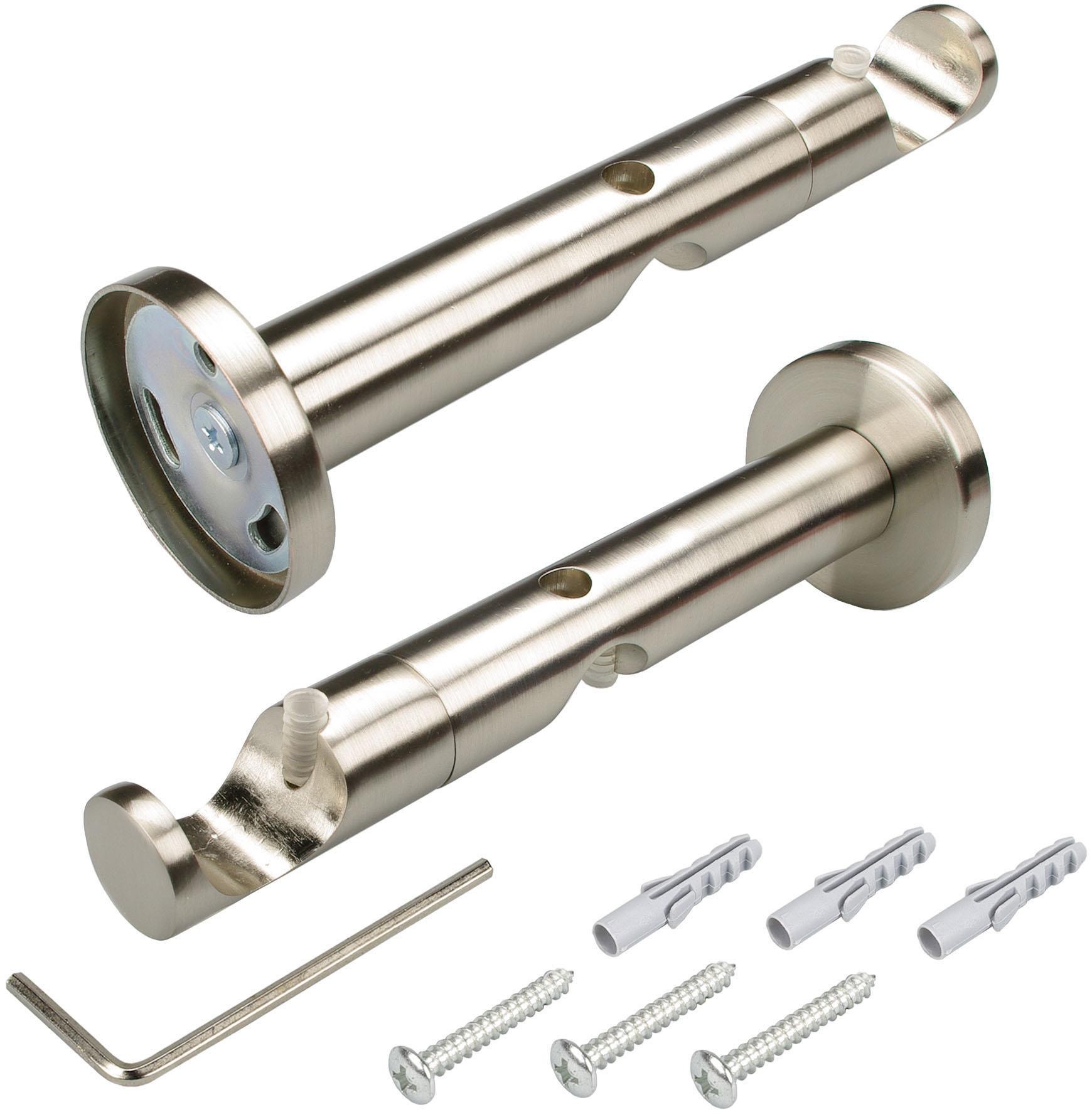 Liedeco Gardinenstange "CELZYLIN02SG2L" Ø 25 mm 2 läufig-läufig Fixmaß 2-lä günstig online kaufen