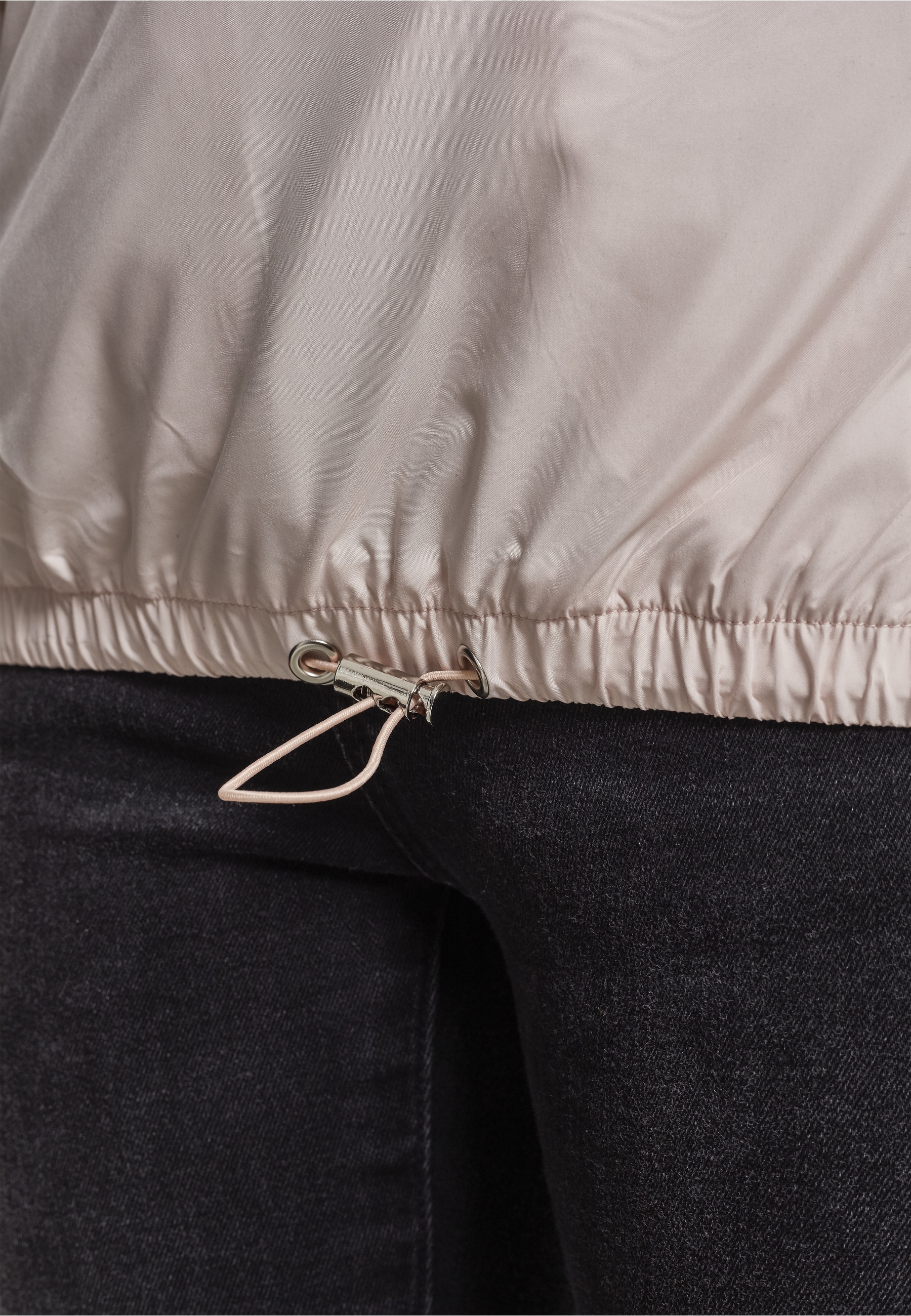 URBAN CLASSICS Langmantel »Urban Classics Damen Ladies Basic Pull Over Jacket«