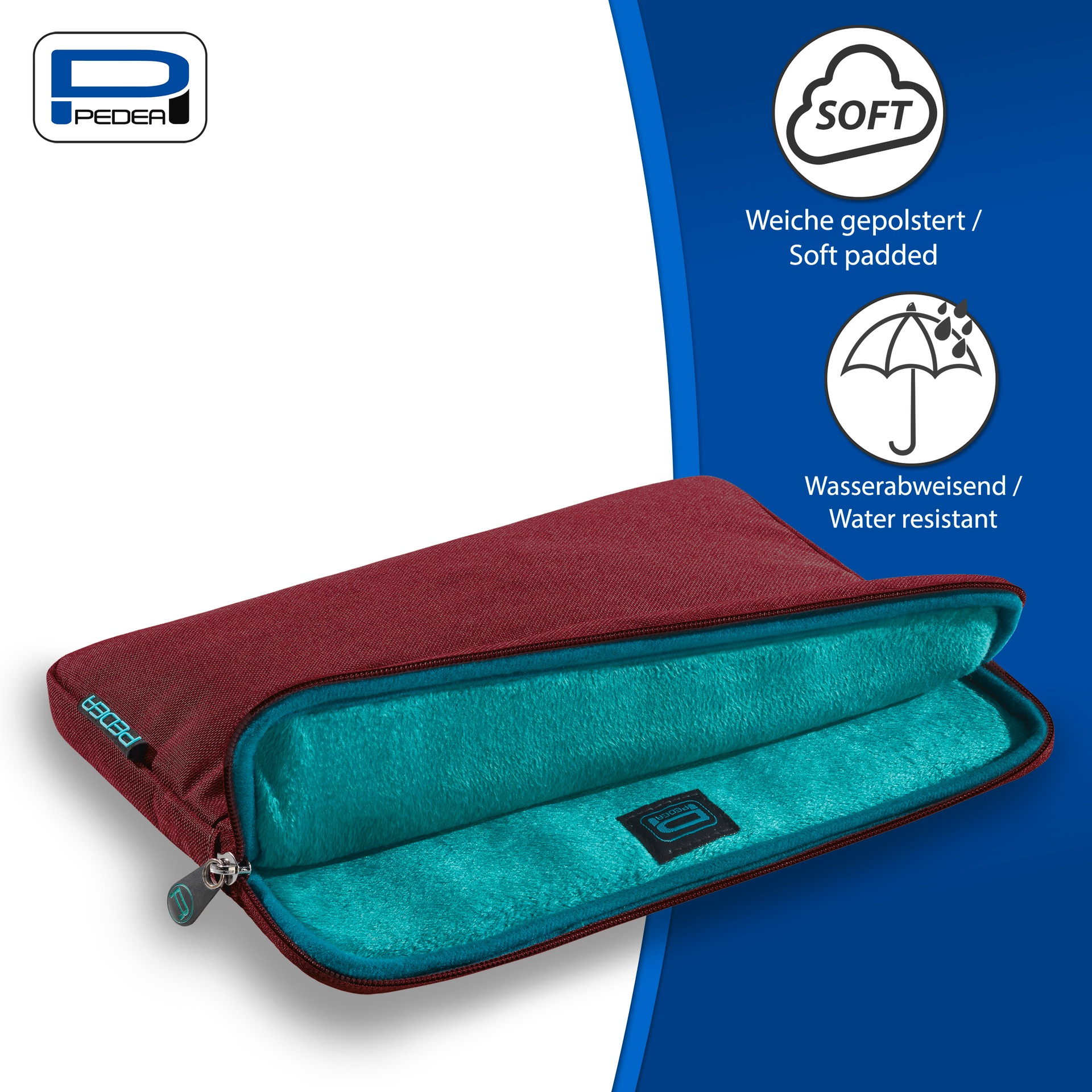 PEDEA Tablettasche »Fashion 25,7cm (10.1 Zoll)«, fleeceartiges Innenfutter, praktische Zusatzfächer
