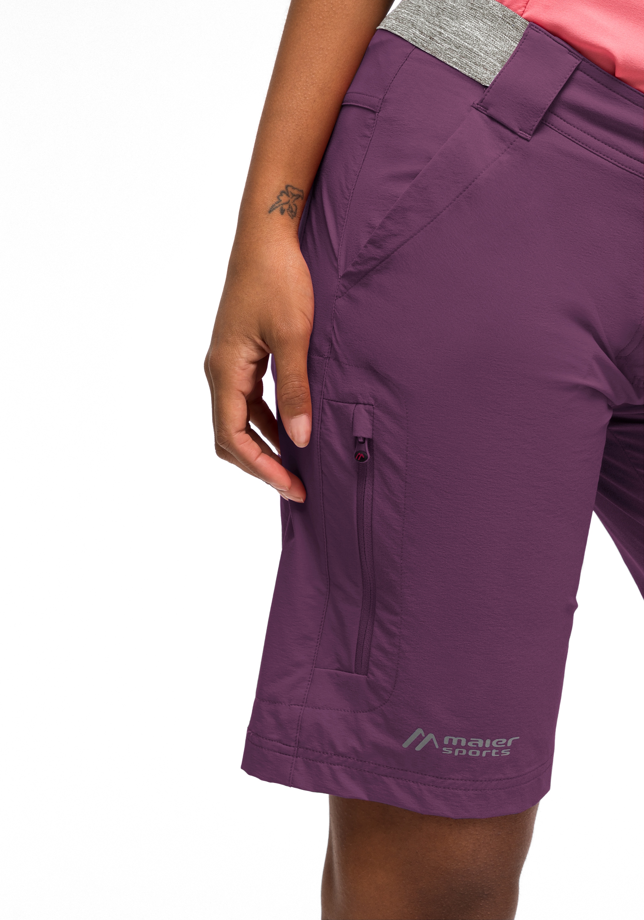 Maier Sports Funktionsshorts »Norit Short W«, Damen Shorts, kurze Outdoor-Hose, Bermuda mit 5 Taschen, Regular Fit