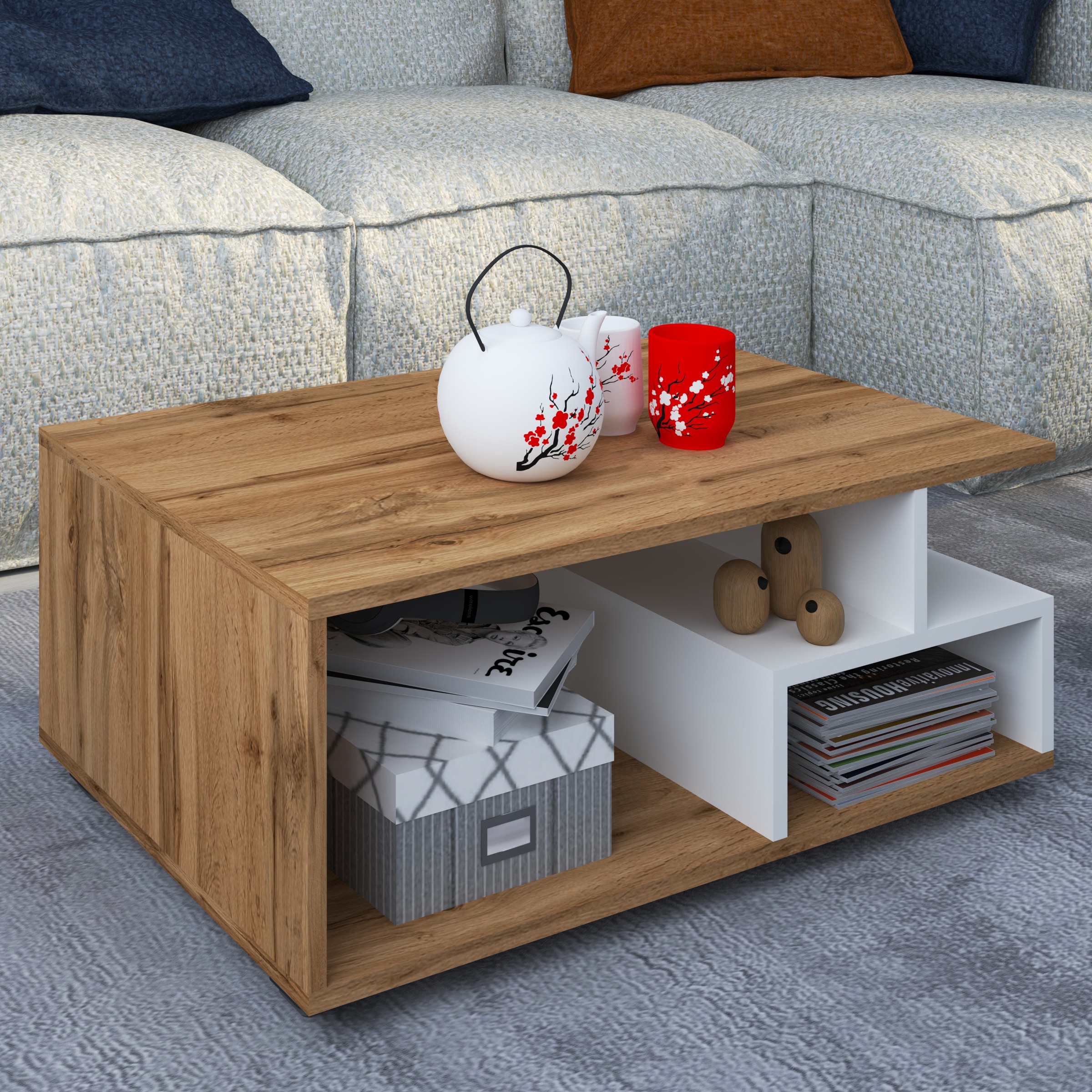VCM Beistelltisch »Holz Sofatisch Couchtisch Wohnzimmertisch Sulas«